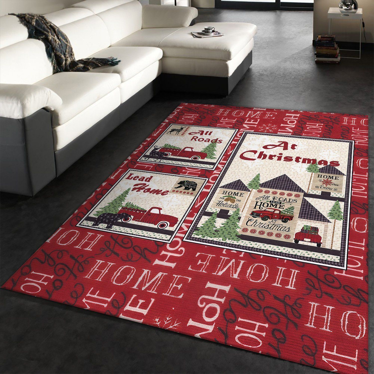 Christmas BL1010063R Rug Home Decoration Floor Decor The US Decor - Indoor Outdoor Rugs