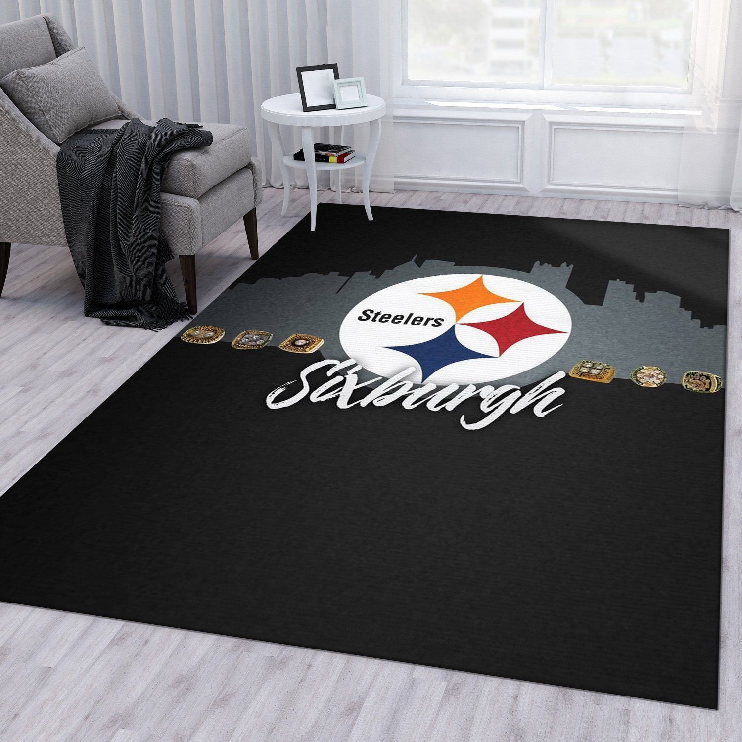 Pittsburgh Steelers 13 Nfl Rug Living Room Rug Home Decor Floor Decor - Indoor Outdoor Rugs