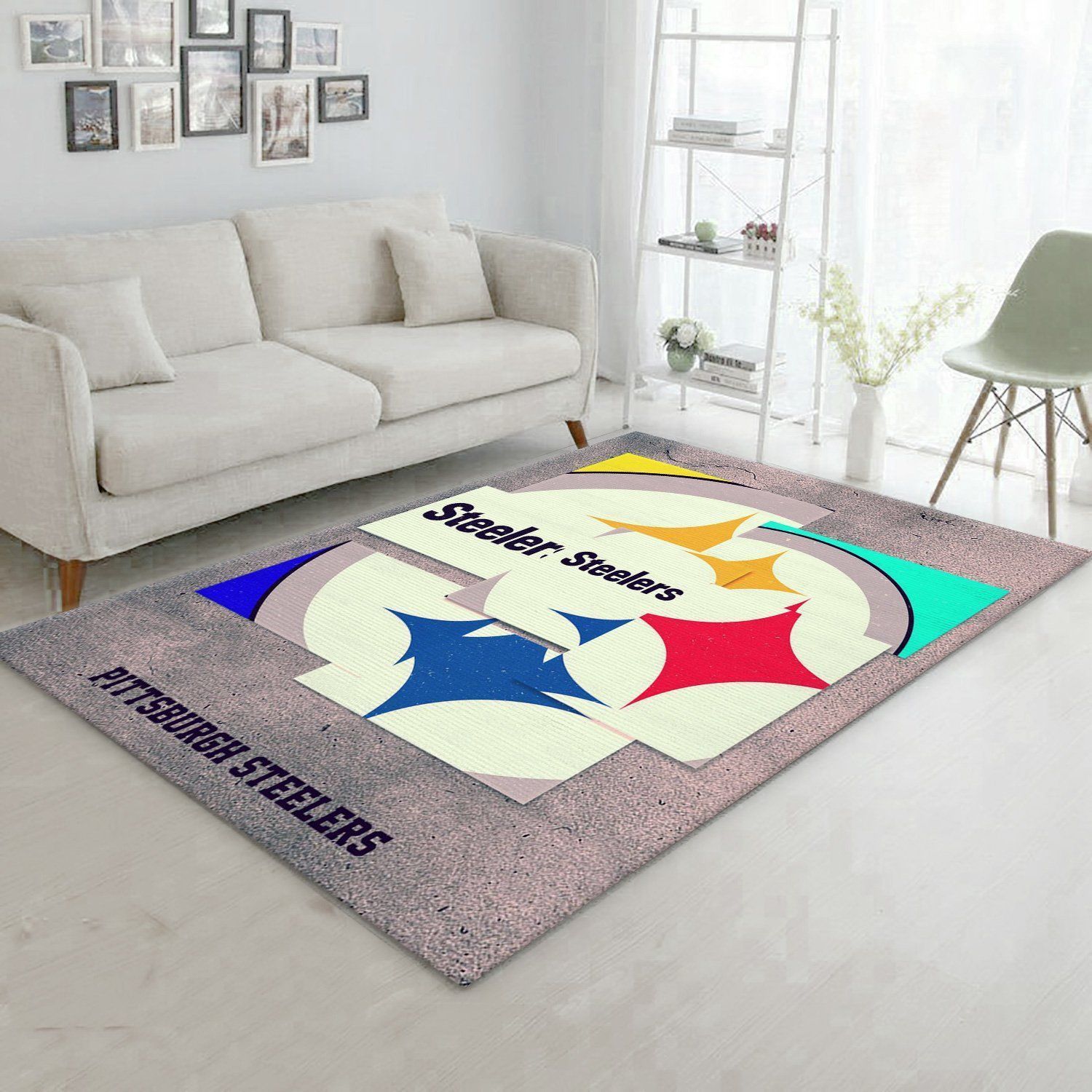 Pittsburgh Steelers NFL Rug Living Room Rug Christmas Gift US Decor - Indoor Outdoor Rugs