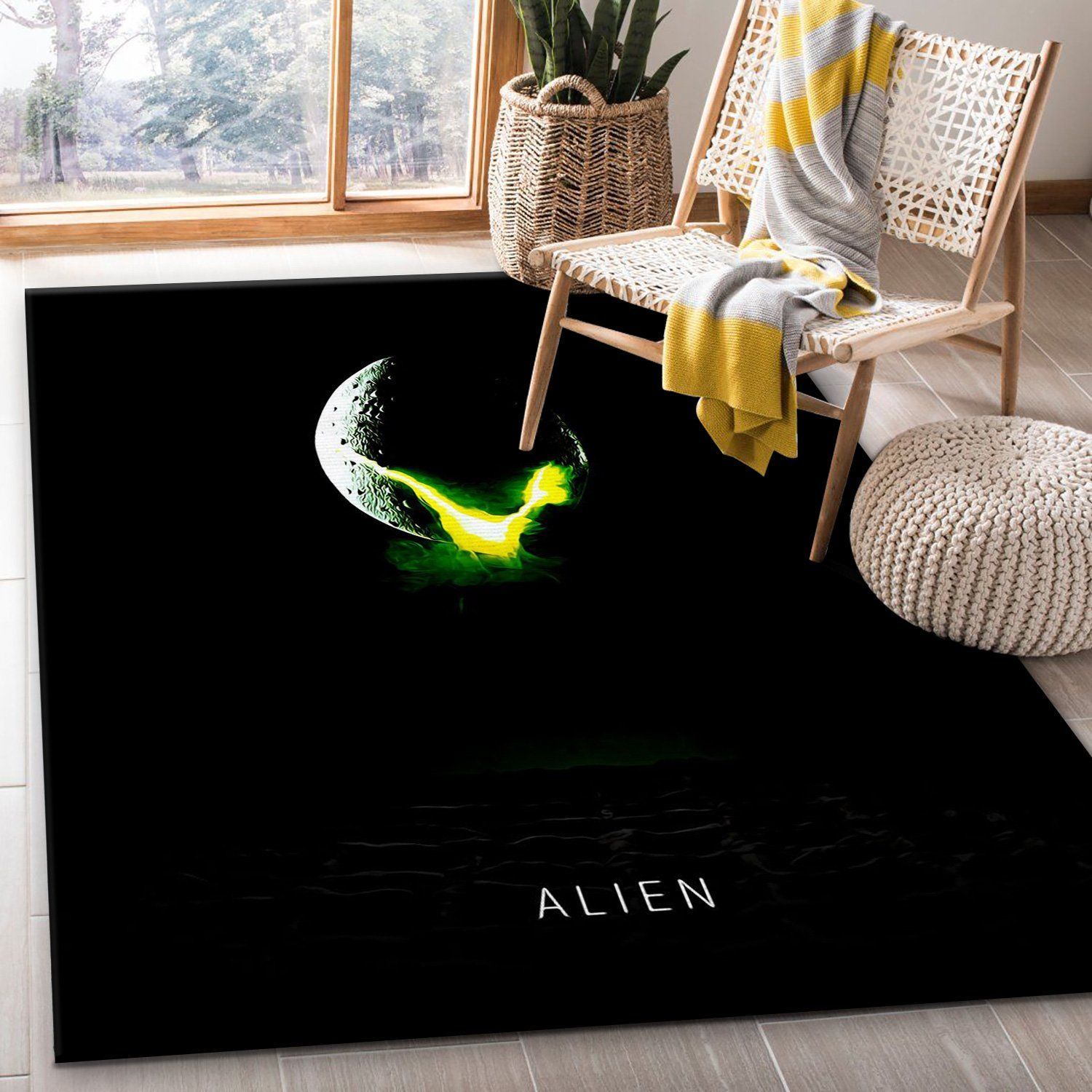 Alien 1979 Rug Art Painting Movie Rugs Home Decor Floor Decor - Indoor Outdoor Rugs