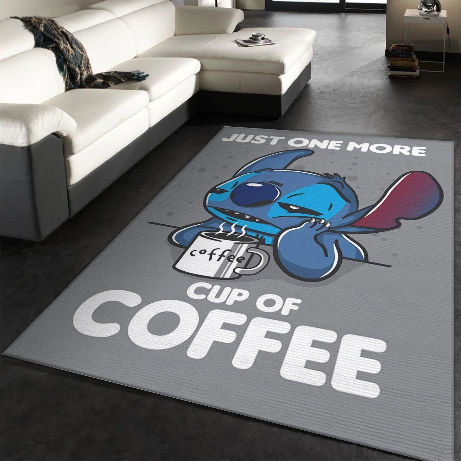 One More Coffee Area Rug, Living Room Rug, US Gift Decor - Indoor Outdoor Rugs