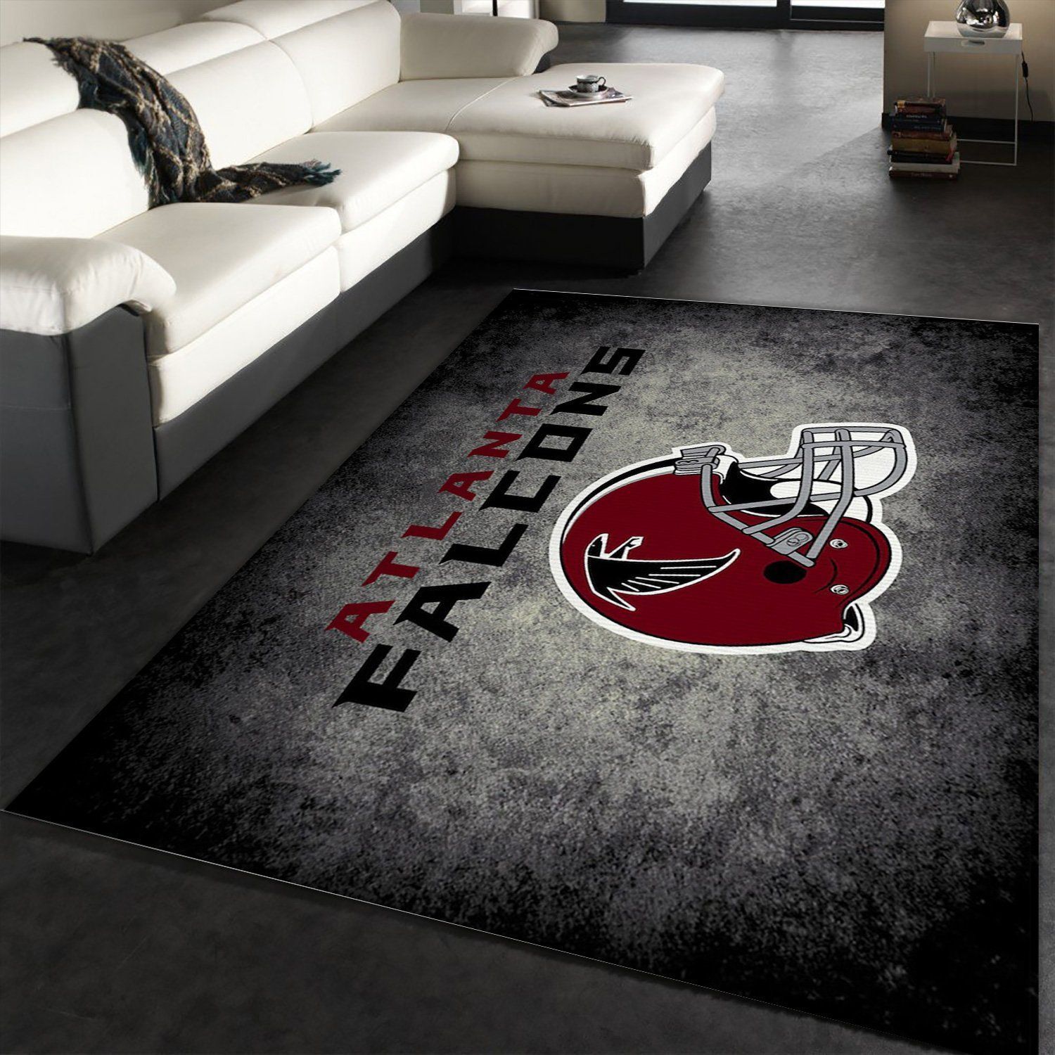 Atlanta Falcons Imperial Distressed Rug NFL Area Rug, Living room and bedroom Rug, Christmas Gift US Decor - Indoor Outdoor Rugs