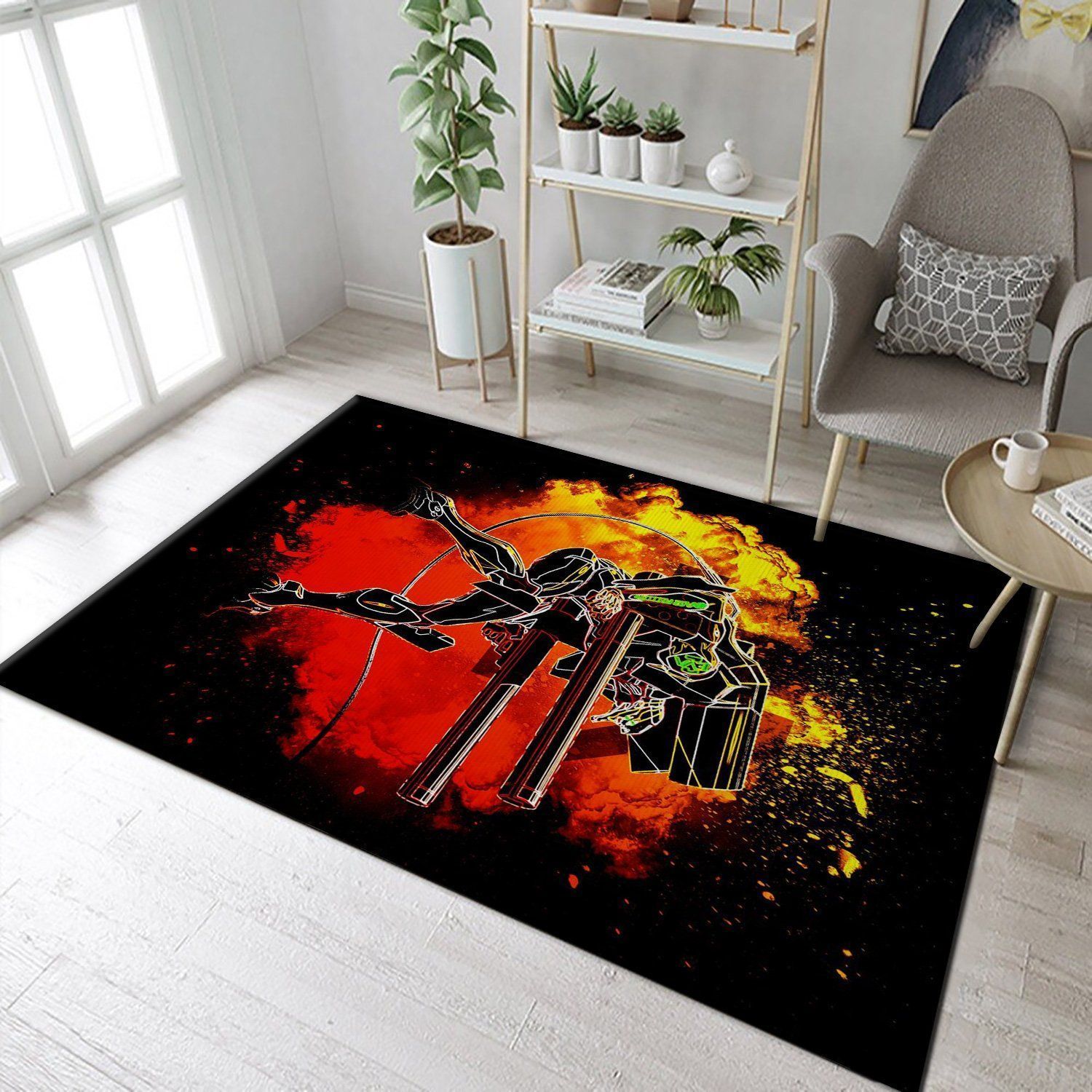 Soul Of Eva02 Anime Hero Area Rug, Kitchen Rug, Home US Decor - Indoor Outdoor Rugs