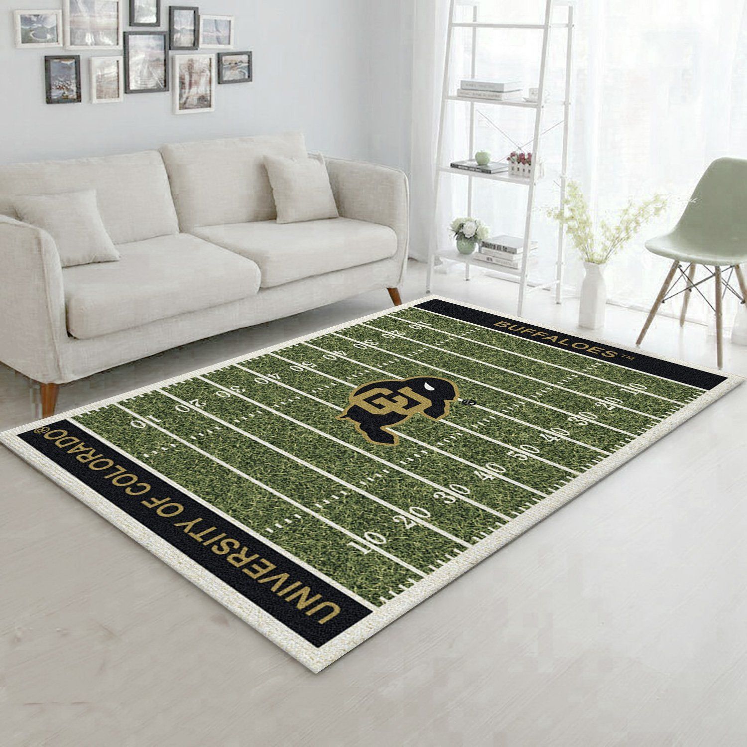 College Colorado NFL Team Logo Area Rug, Living Room Rug, Home Decor Floor Decor - Indoor Outdoor Rugs