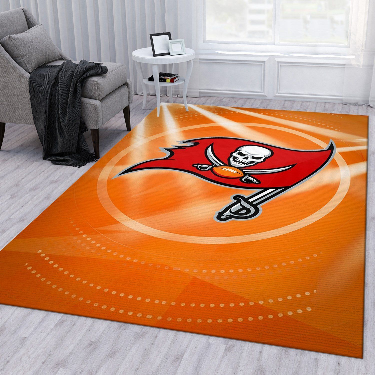 Tampa Bay Buccaneers NFL Area Rug For Christmas Bedroom Rug US Gift Decor - Indoor Outdoor Rugs