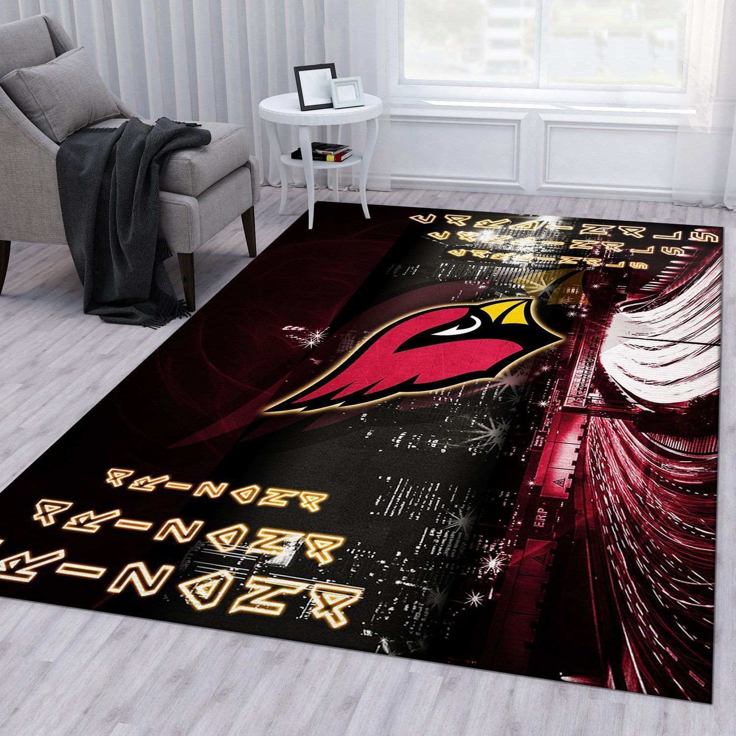 Arizona Cardinals Nfl Area Rug Living Room Rug Christmas Gift US Decor - Indoor Outdoor Rugs