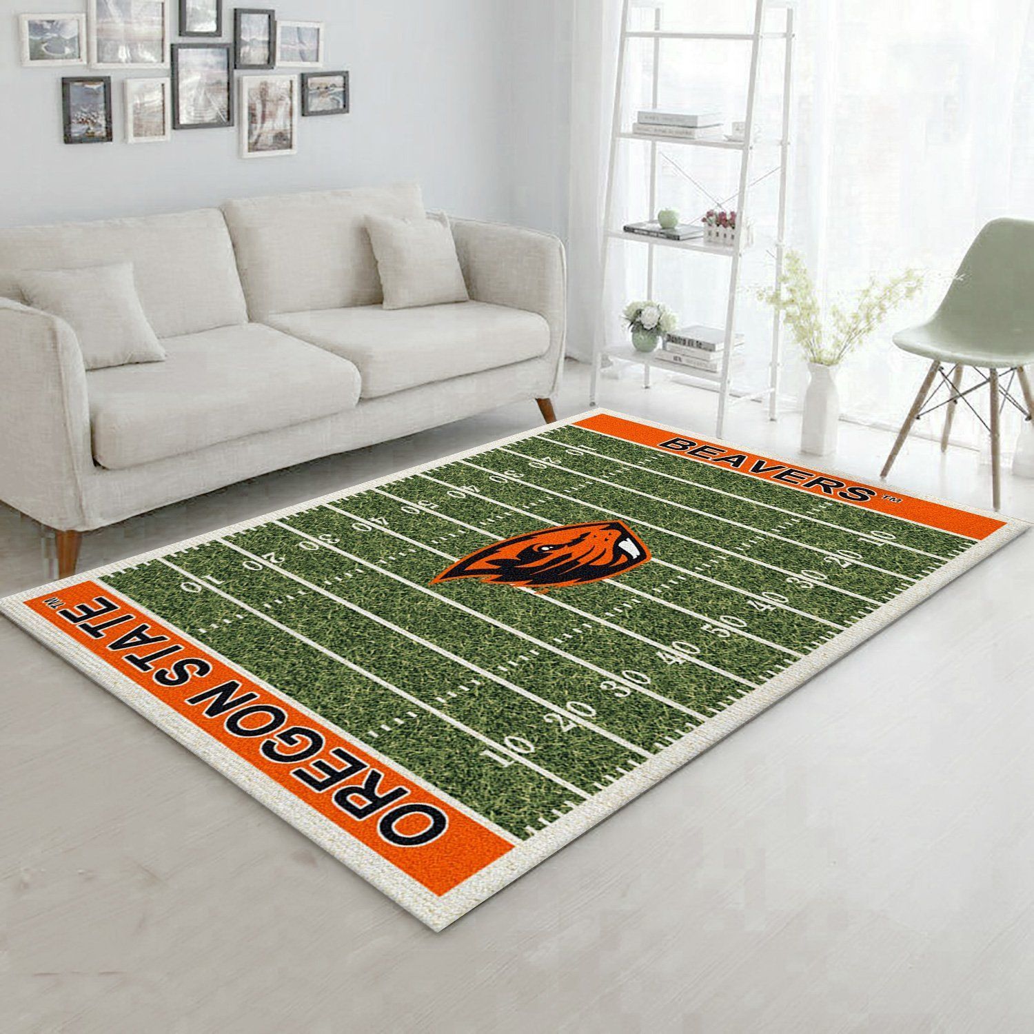 College Oregon State NFL Team Logo Area Rug, Bedroom Rug, Family Gift US Decor - Indoor Outdoor Rugs