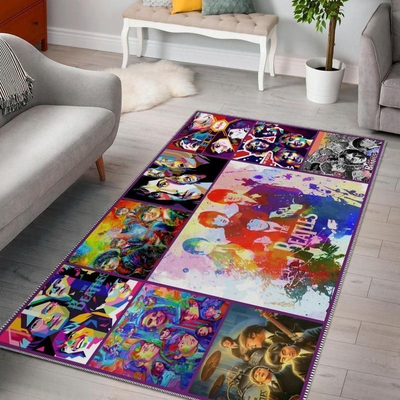 The Beatles V4 Living Rooms Area Rug Carpet, Kitchen Rug, Home Decor - Indoor Outdoor Rugs