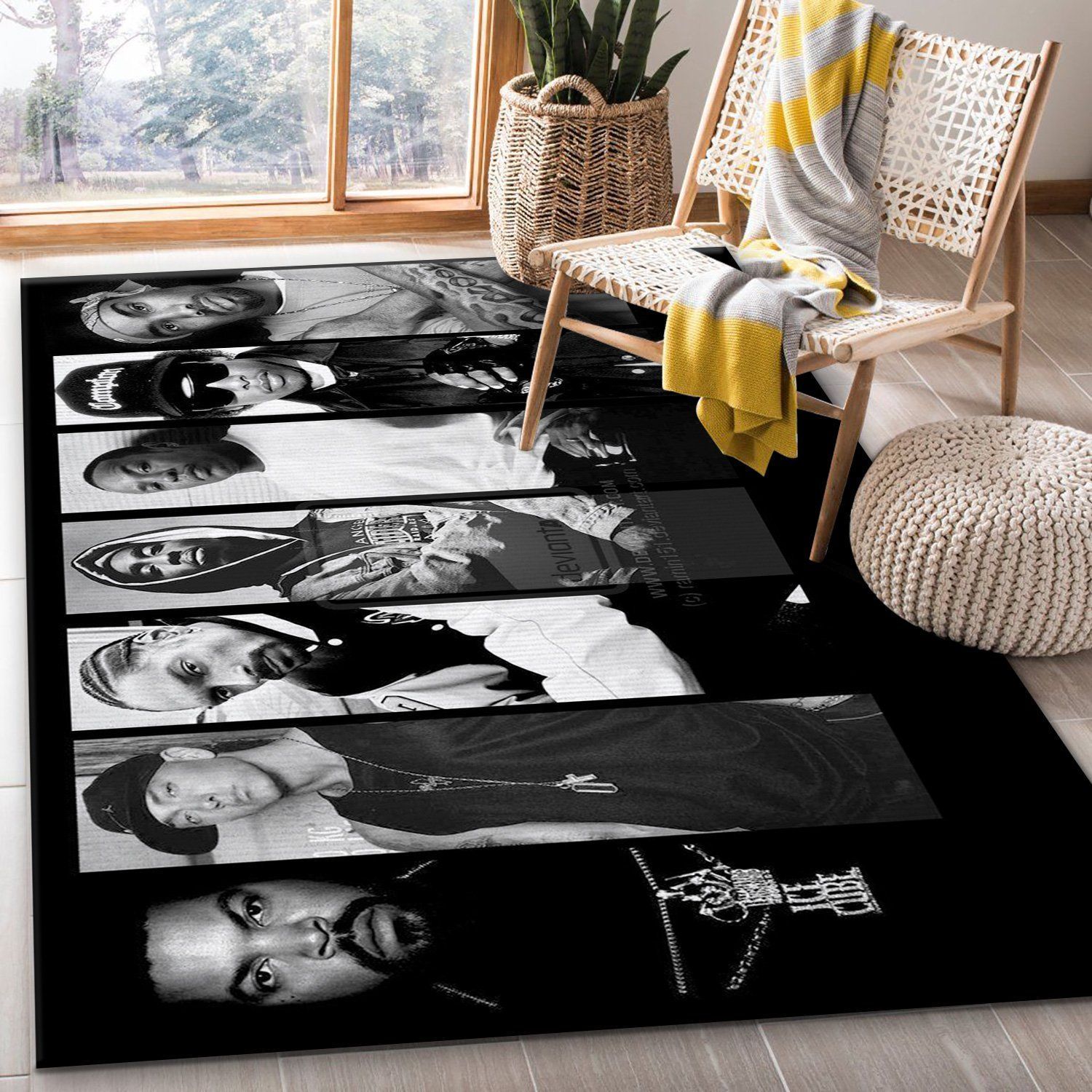 Rapper Ver2 Area Rug For Christmas Living Room Rug US Gift Decor - Indoor Outdoor Rugs