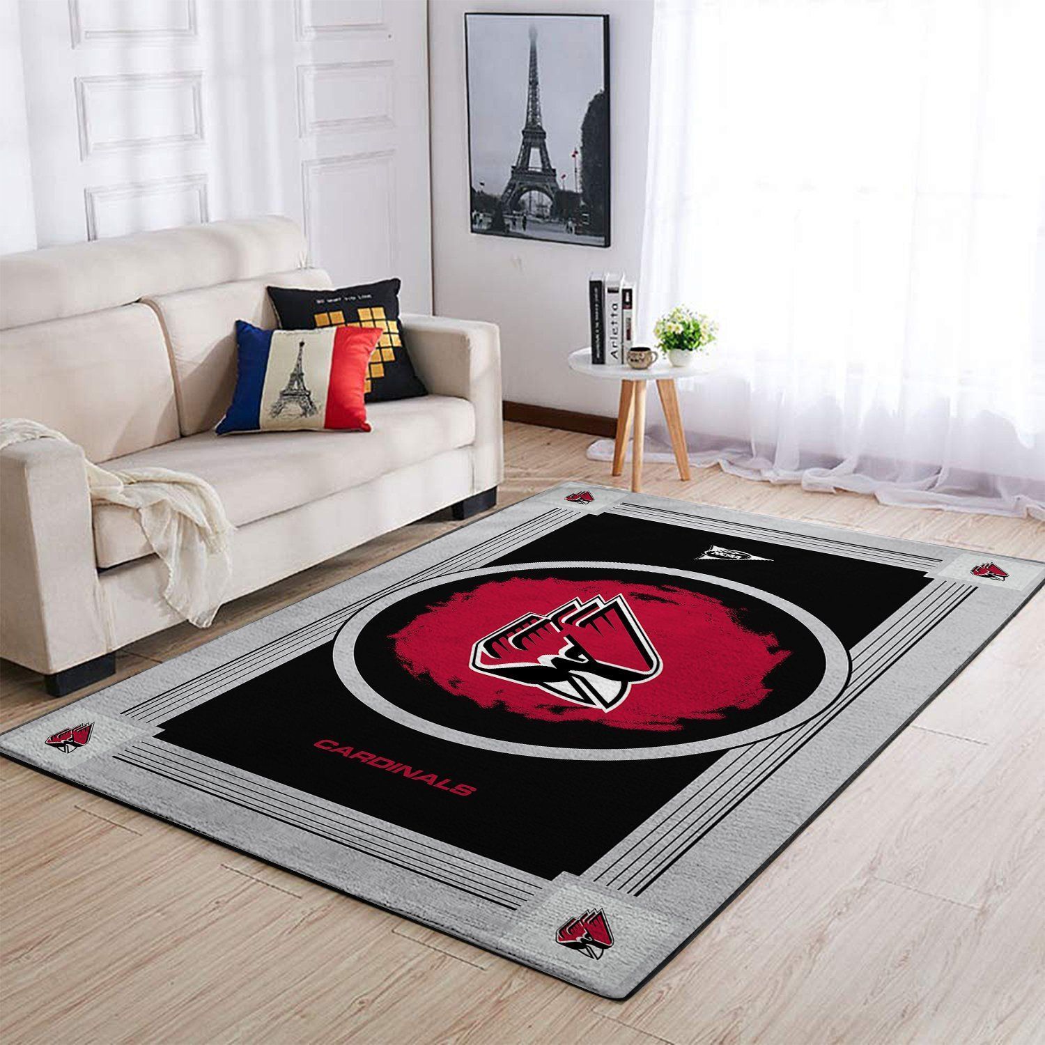 Ball State Cardinals Ncaa Team Logo Nice Gift Home Decor Rectangle Area Rug - Indoor Outdoor Rugs