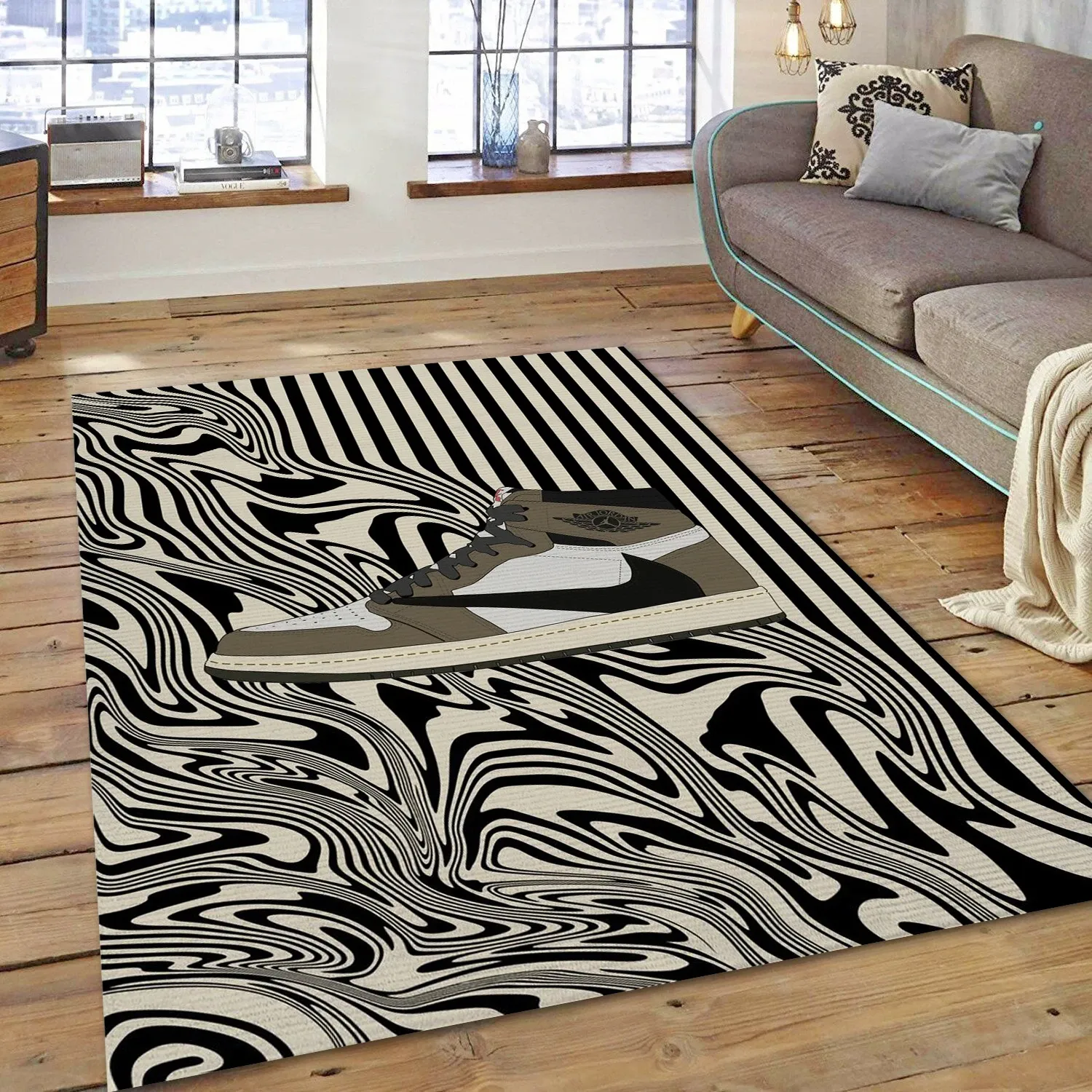 Sneakers X Rappers 2 Fashion Brand Area Rug, Living Room Rug - US Decor - Indoor Outdoor Rugs