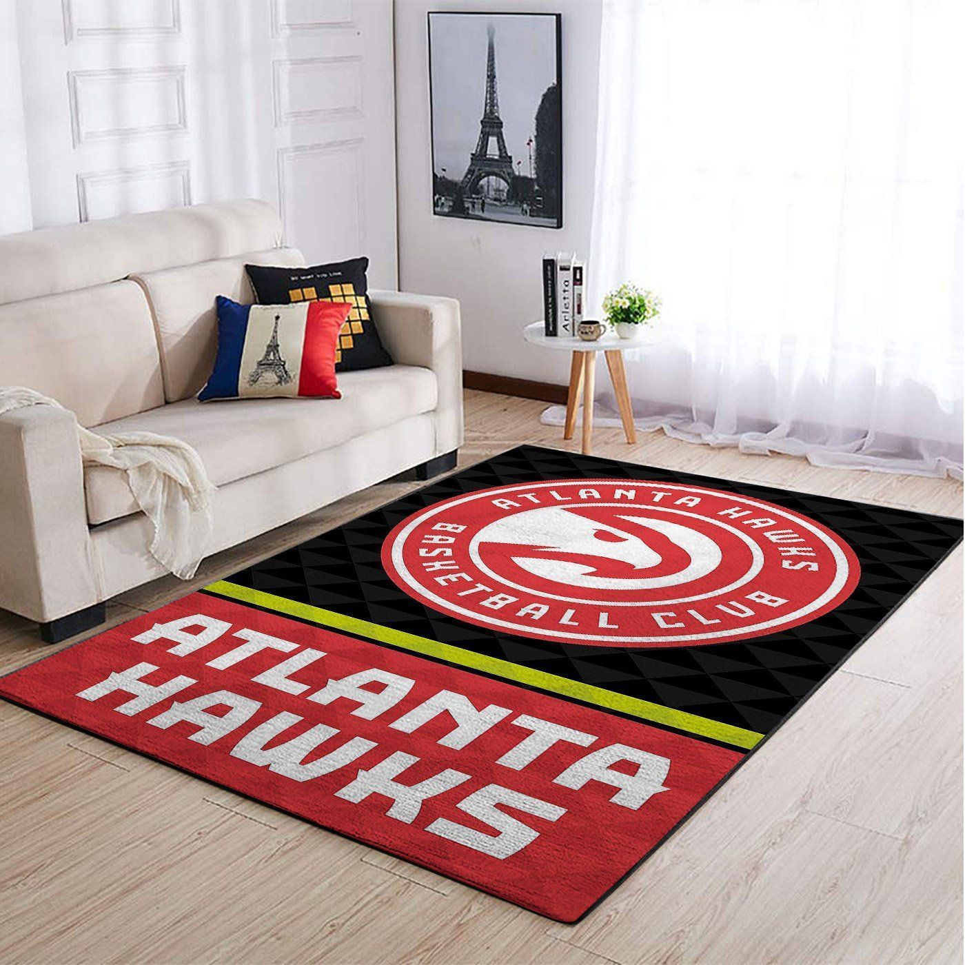 Atlanta Hawks Nba Team Logo Style Nice Gift Home Decor Rectangle Area Rug - Indoor Outdoor Rugs