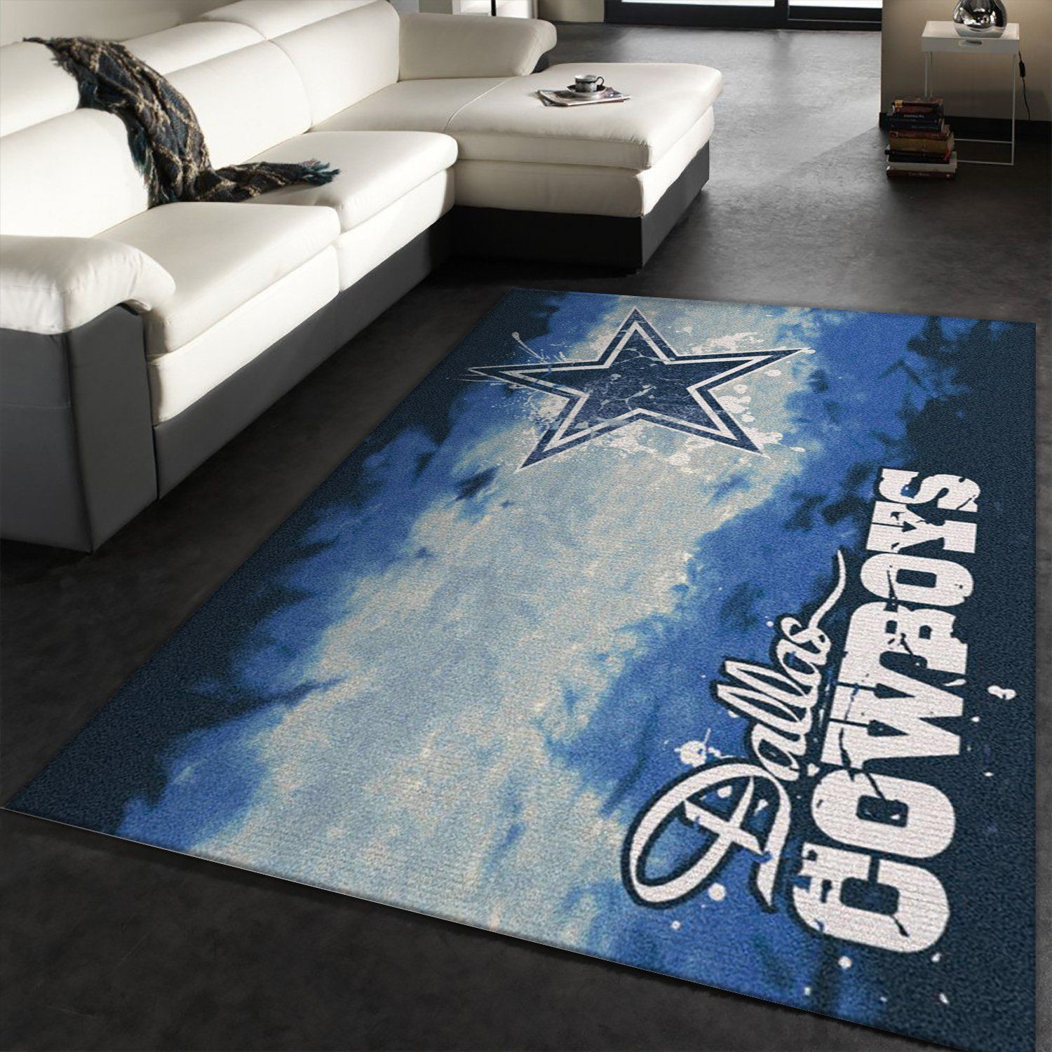 Dallas Cowboys Fade Rug Nfl Team Area Rug, Bedroom Rug, Home Decor Floor Decor - Indoor Outdoor Rugs