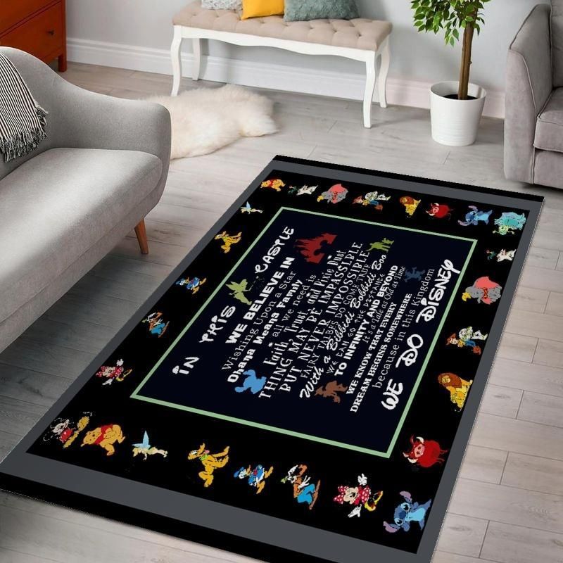 Disney In The Castle Ver 1 Living Room Area Rug For Christmas, Bedroom Rug, Christmas Gift US Decor - Indoor Outdoor Rugs