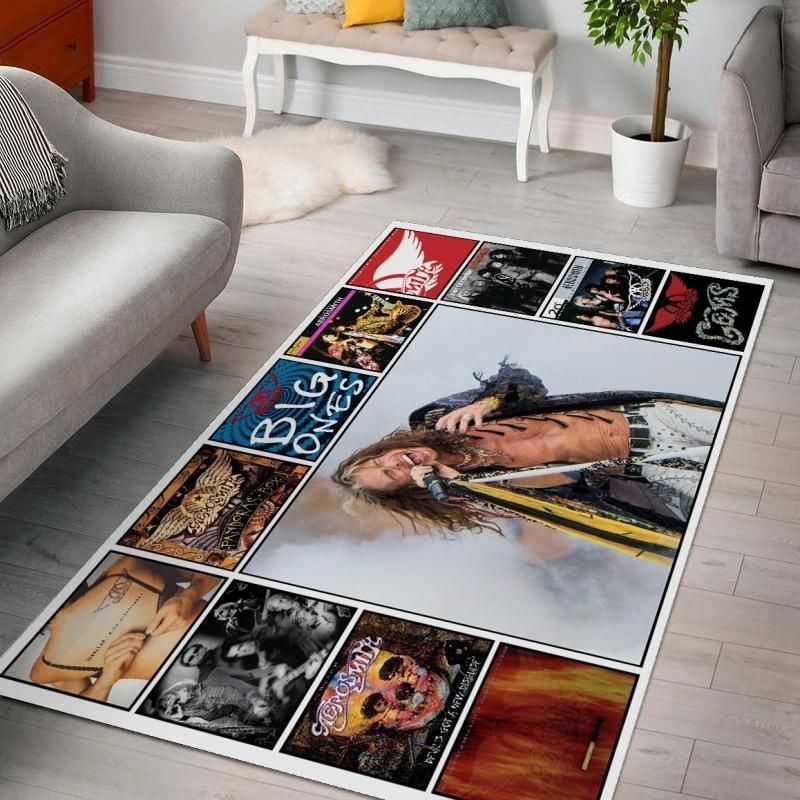 Aerosmith Steven Tyler Living Room Area Rug For Christmas, Living room and bedroom Rug, Home Decor - Indoor Outdoor Rugs