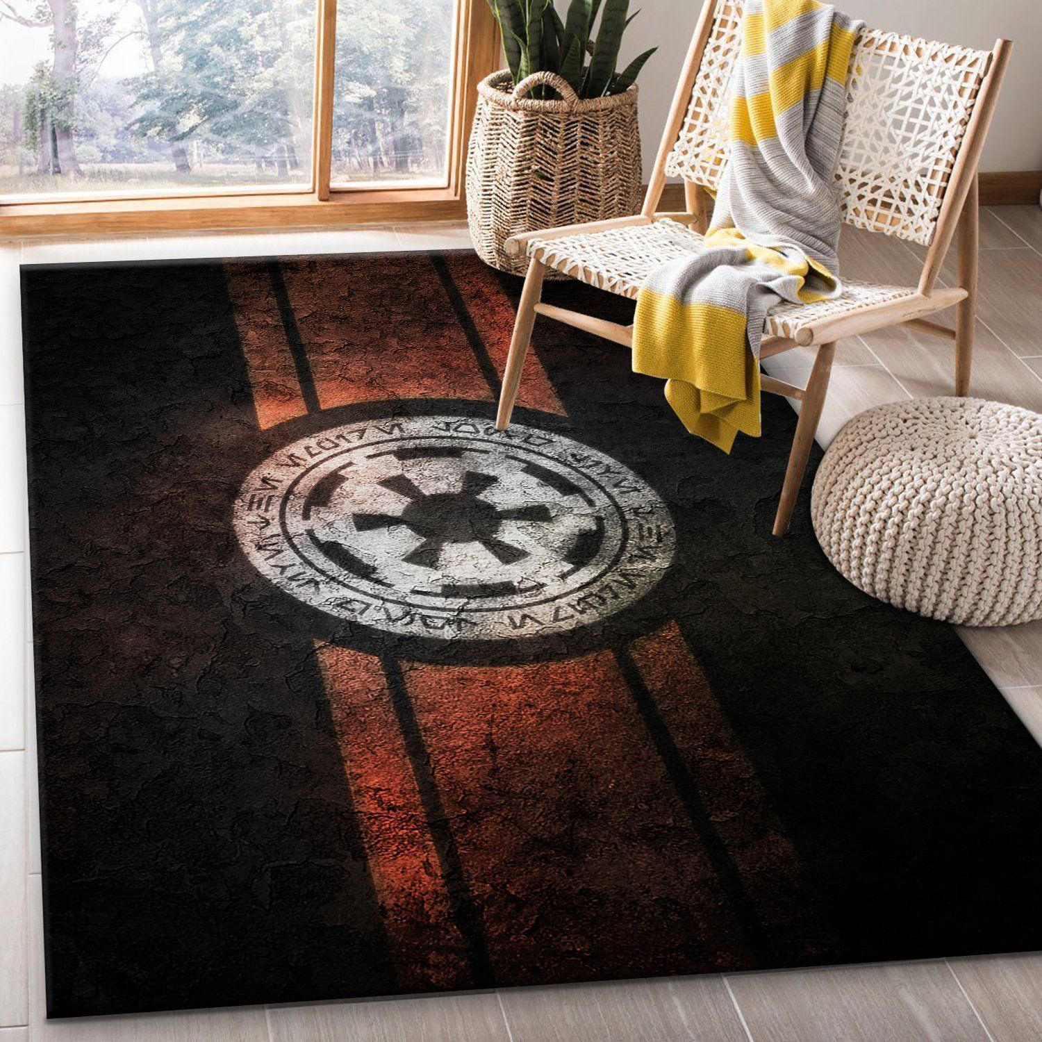 Star Wars Empire Logo Area Rugs Living Room Carpet Floor Decor The US Decor - Indoor Outdoor Rugs