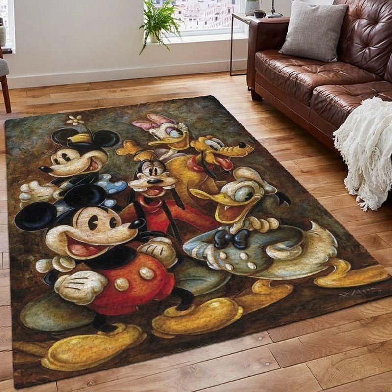 Disney Mickey Living Room Area Rug Carpet, Kitchen Rug, Home Decor - Indoor Outdoor Rugs