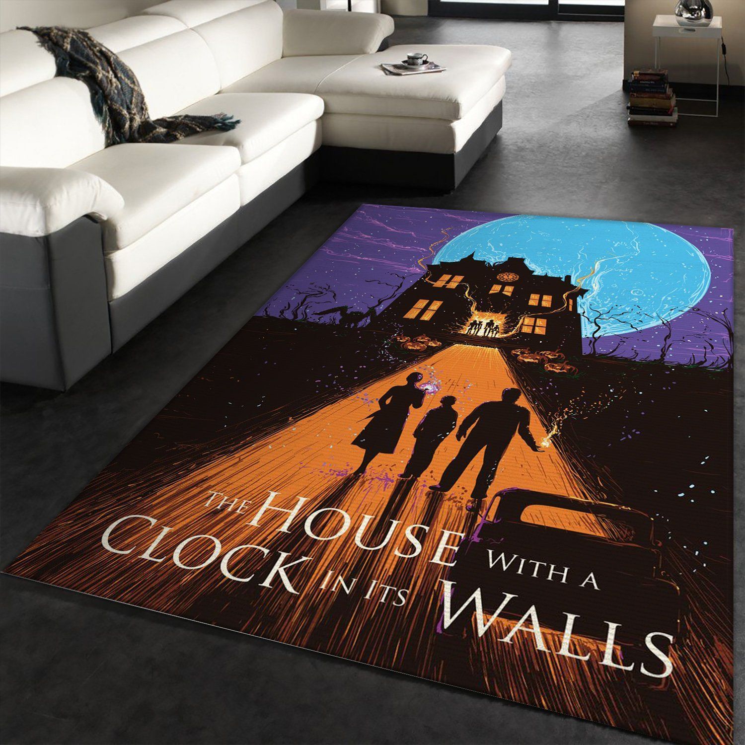 House With A Clock Movie Area Rug Carpet Living room and bedroom Rug US Gift Decor - Indoor Outdoor Rugs