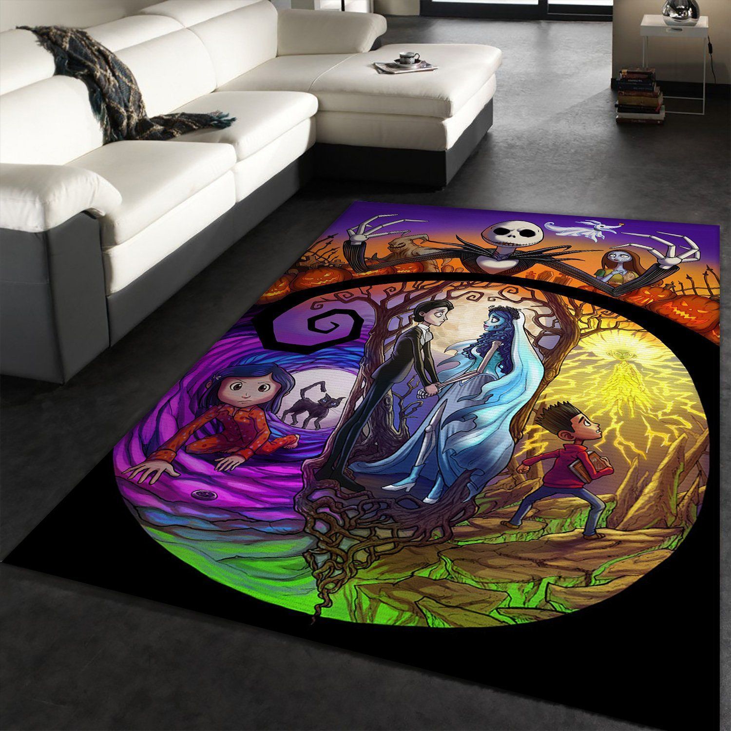 The nightmare before christmas Jack skellington Area RUG The US Decor - Indoor Outdoor Rugs