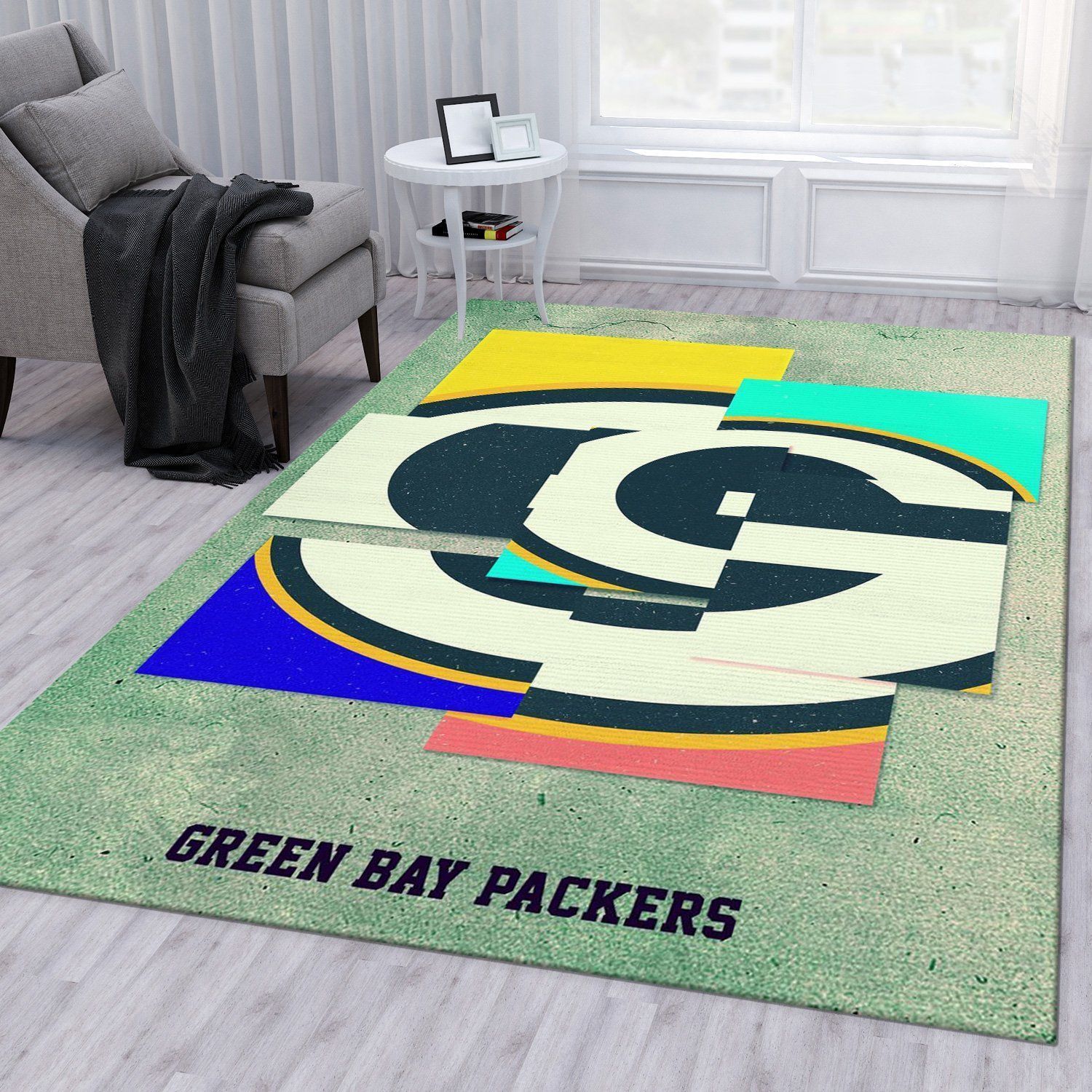 Green Bay Packers NFL Rug Living Room Rug US Gift Decor - Indoor Outdoor Rugs