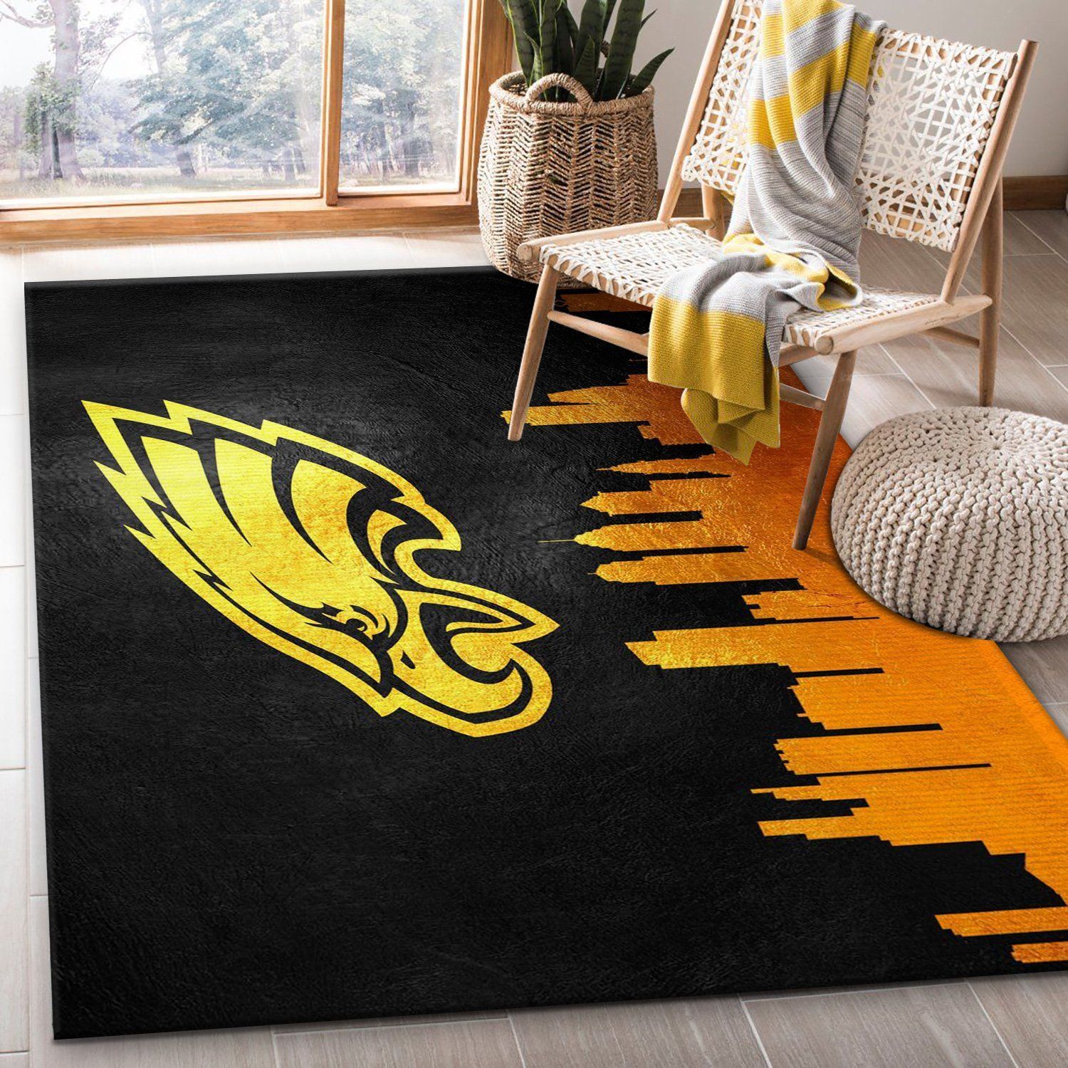 Philadelphia Eagles NFL Area Rug, Bedroom, Home US Decor - Indoor Outdoor Rugs