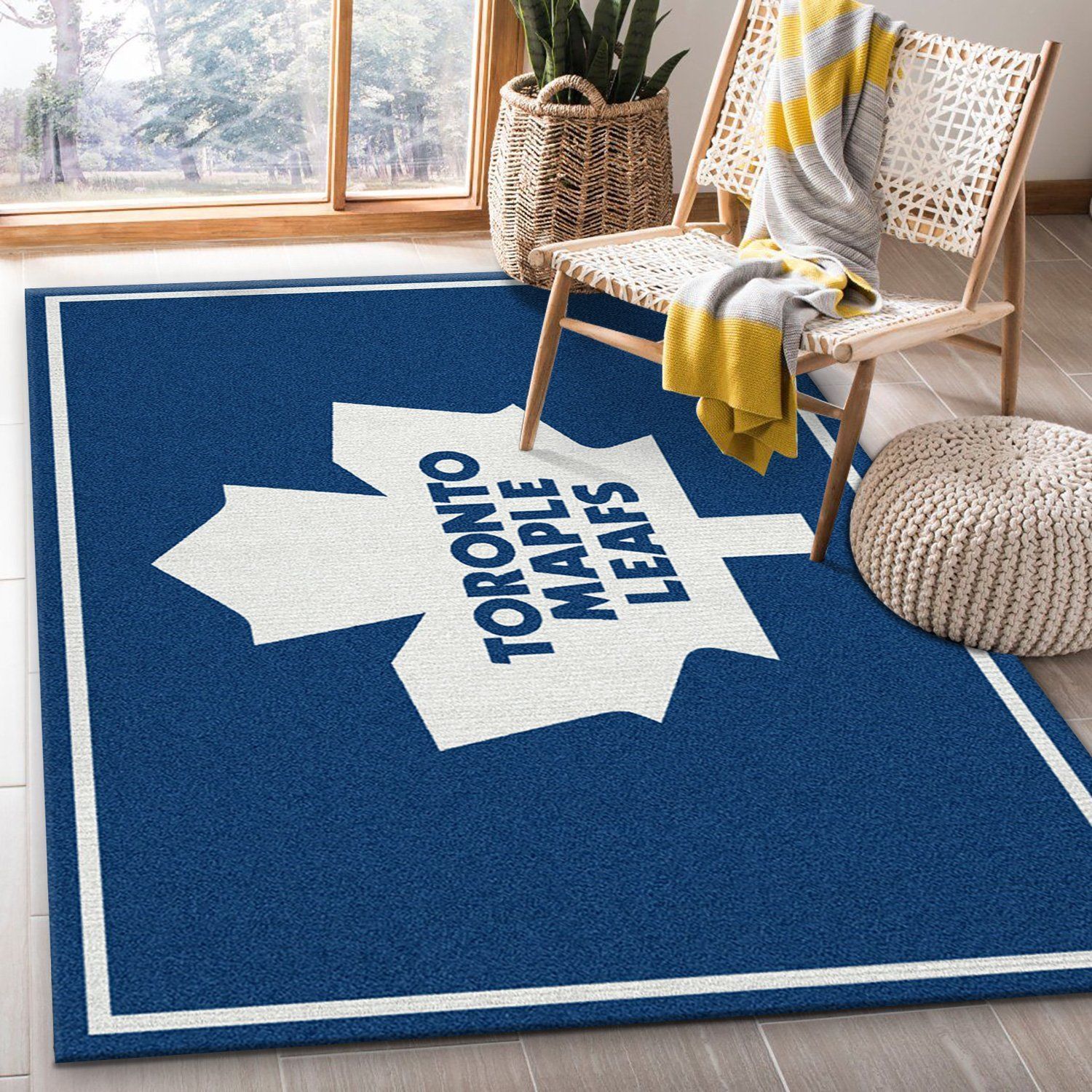 Nhl Spirit Toronto Maple Leafs Team Logo Area Rug, Kitchen Rug, Christmas Gift US Decor - Indoor Outdoor Rugs