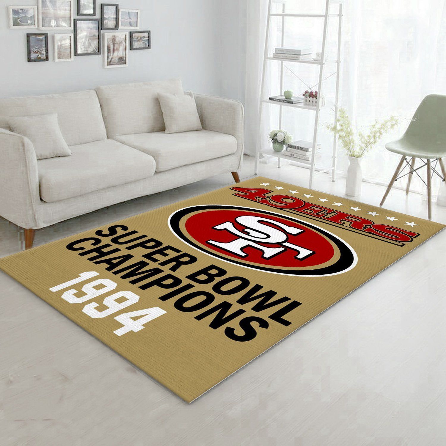 San Francisco 49ers 1994 Nfl Rug Living Room Rug US Gift Decor - Indoor Outdoor Rugs