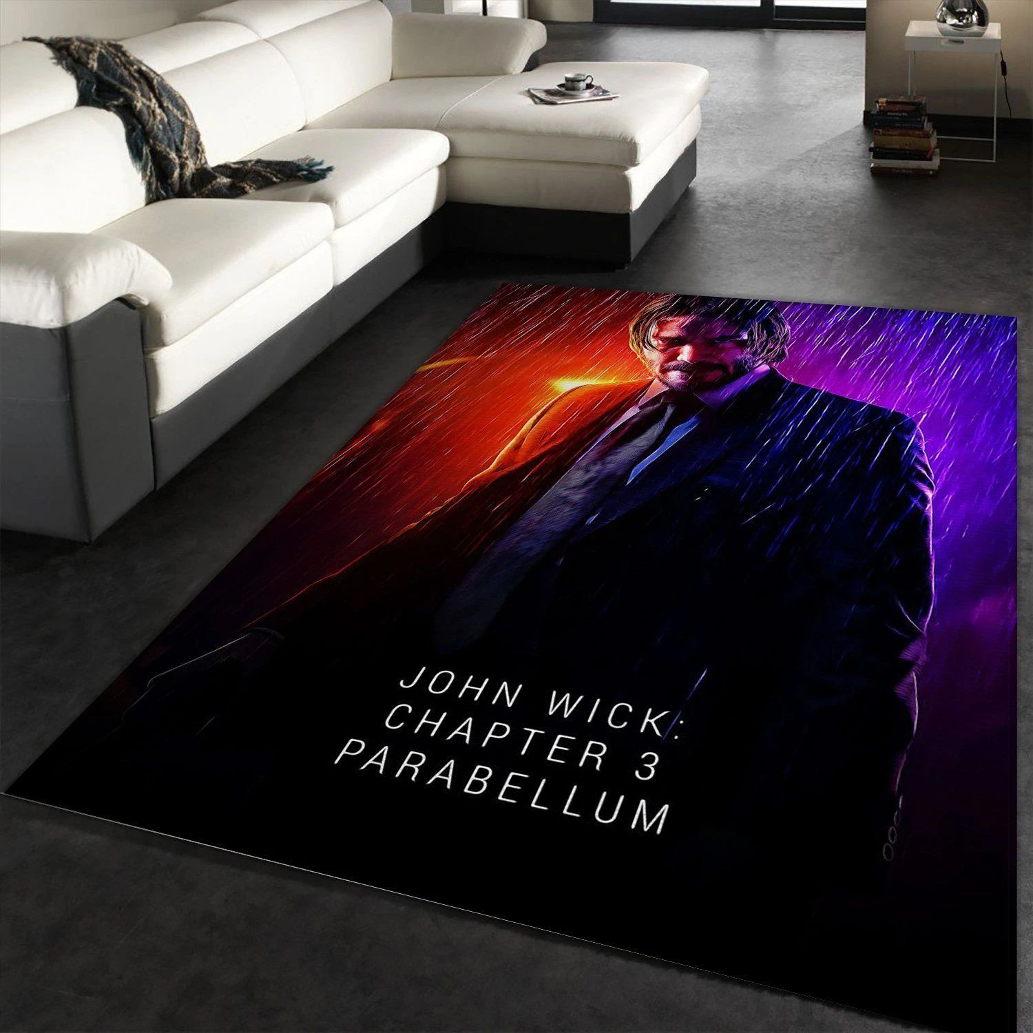 John Wick Chapter 3 Area Rug Movie Rug US Gift Decor - Indoor Outdoor Rugs