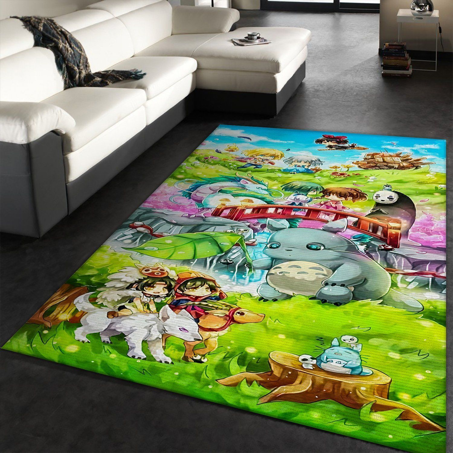 Ghibli Studio Area Rug Geeky Carpet Home Decor Bedroom Living Room Decor - Indoor Outdoor Rugs