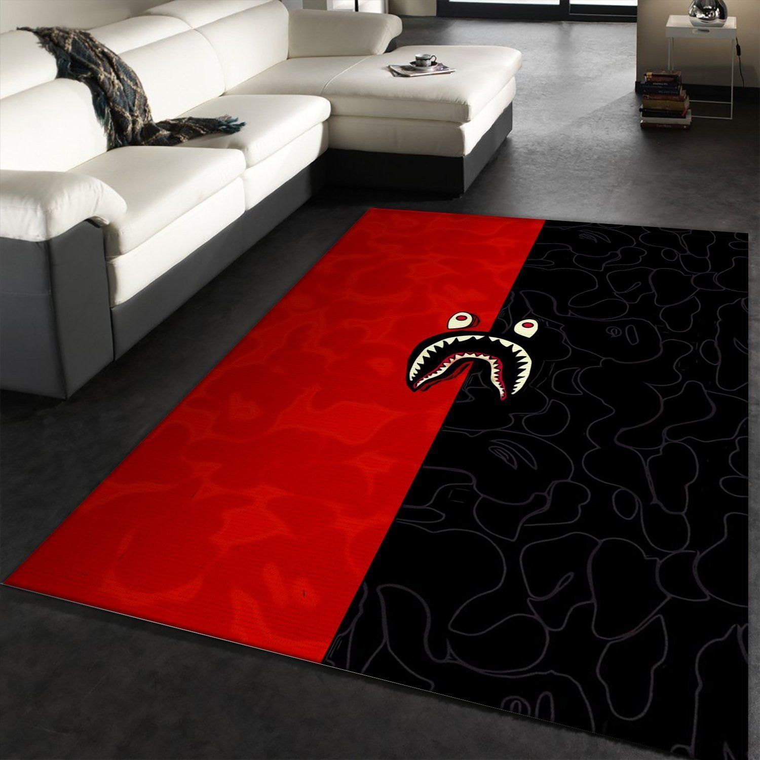 Bape Rug Fashion Brand Rug Christmas Gift US Decor - Indoor Outdoor Rugs