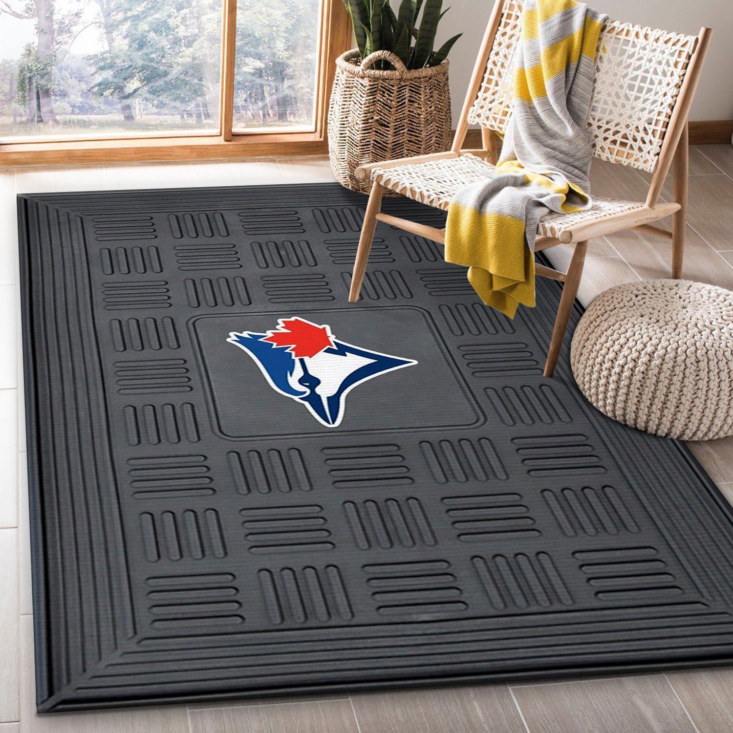 Toronto Blue Jays Medallion MLB Team Logos, Bedroom, Christmas Gift US Decor - Indoor Outdoor Rugs