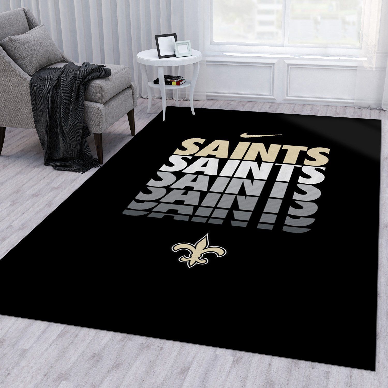 Nike Ft Saints Fashion Brand Area Rug Living Room Rug Christmas Gift US Decor - Indoor Outdoor Rugs