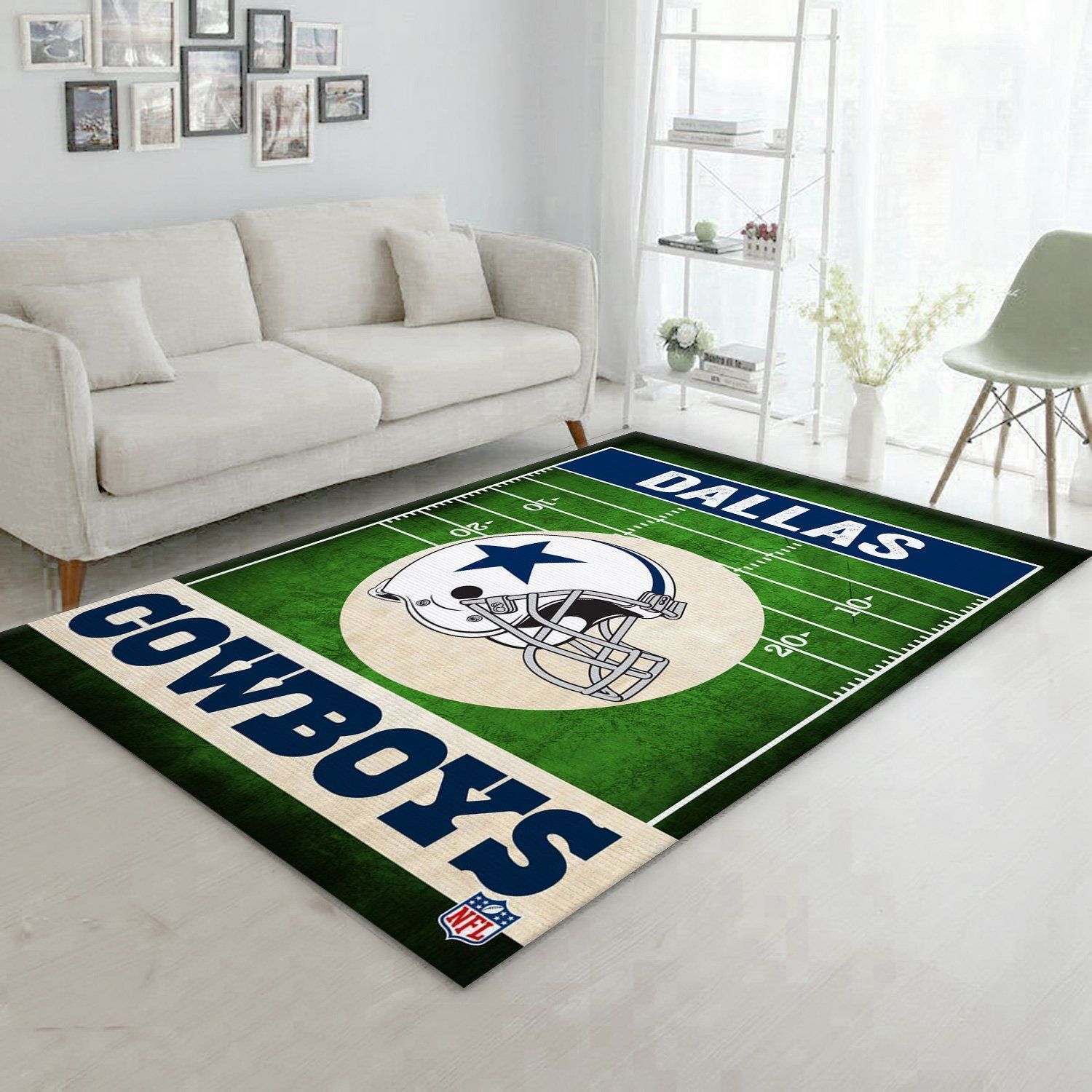 Dallas Cowboys Retro Nfl Rug Bedroom Rug Home Decor Floor Decor - Indoor Outdoor Rugs