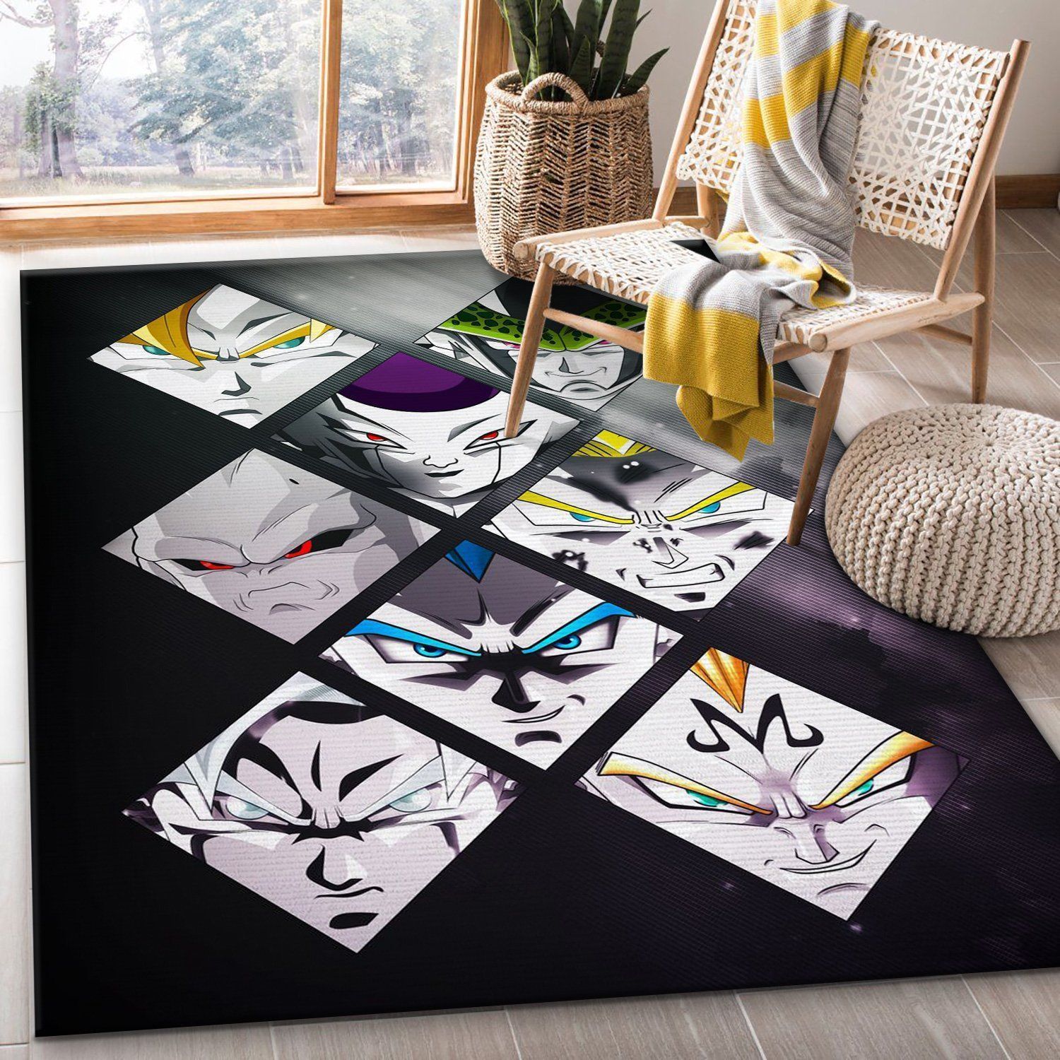 Dragonball Z Mashup 2 Anime Rug Living Room Rug Home US Decor - Indoor Outdoor Rugs