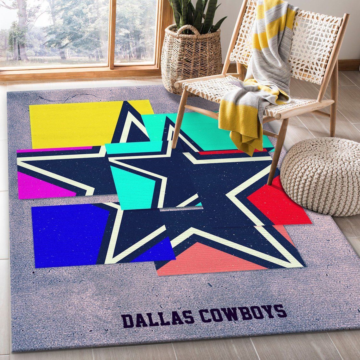 Dallas Cowboys NFL Rug Living Room Rug Family Gift US Decor - Indoor Outdoor Rugs