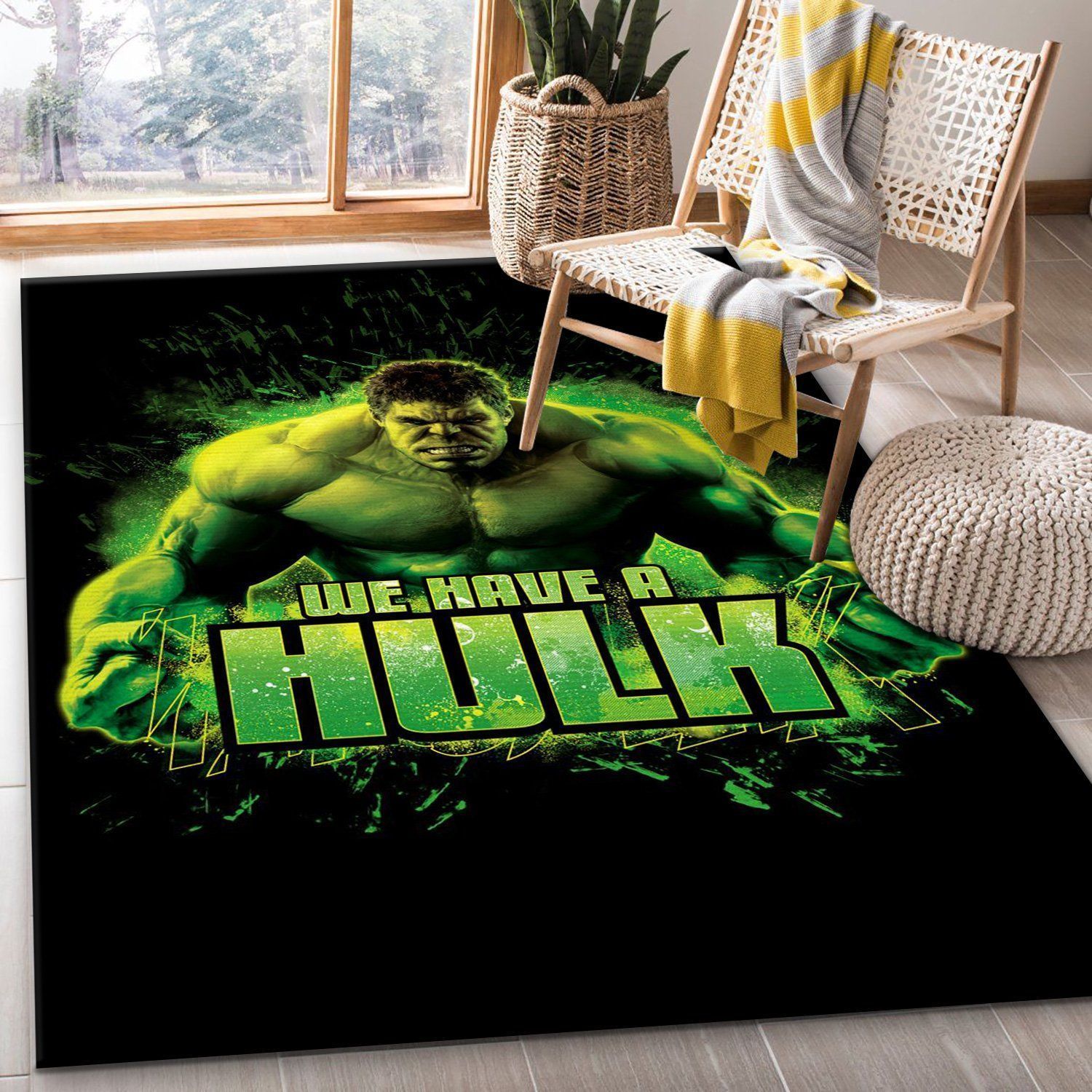 We Have A Hulk Rug Bedroom Rug Home Decor Floor Decor - Indoor Outdoor Rugs