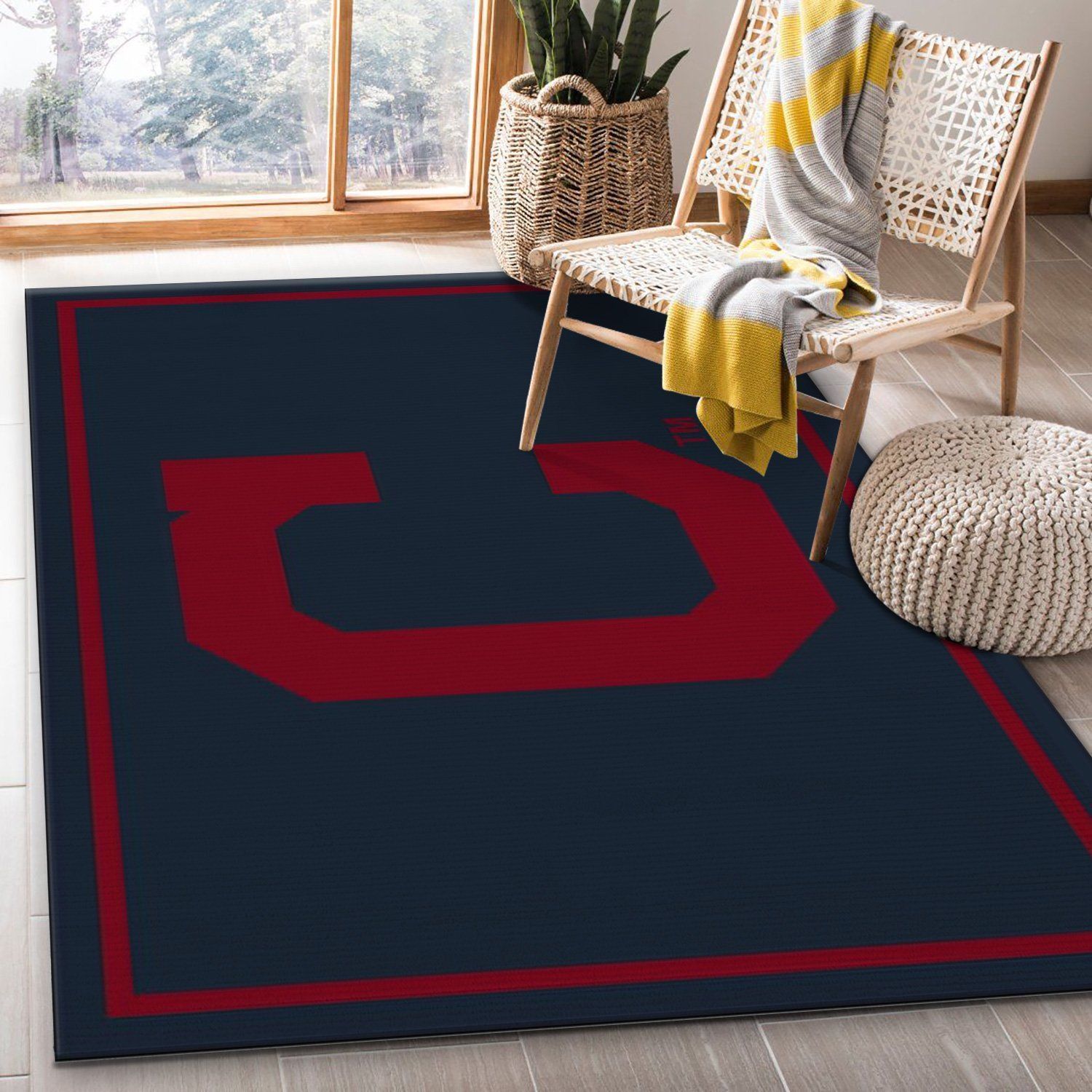 Cleveland Indians Imperial Spirit Rug MLB Area Rug, Living Room Rug, Home Decor Floor Decor - Indoor Outdoor Rugs