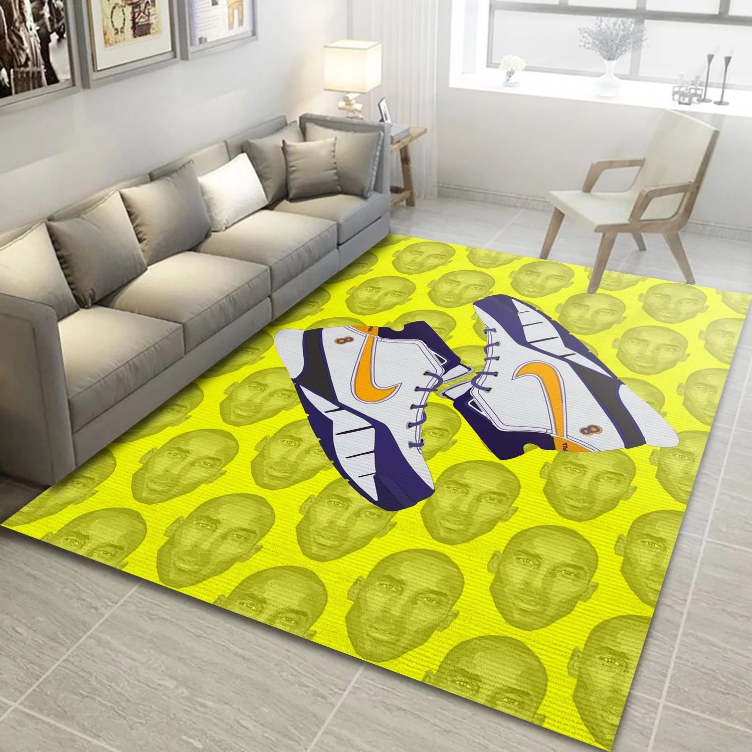 Basket Sneakers Fashion Logo Area Rug, Bedroom Rug - Home US Decor - Indoor Outdoor Rugs