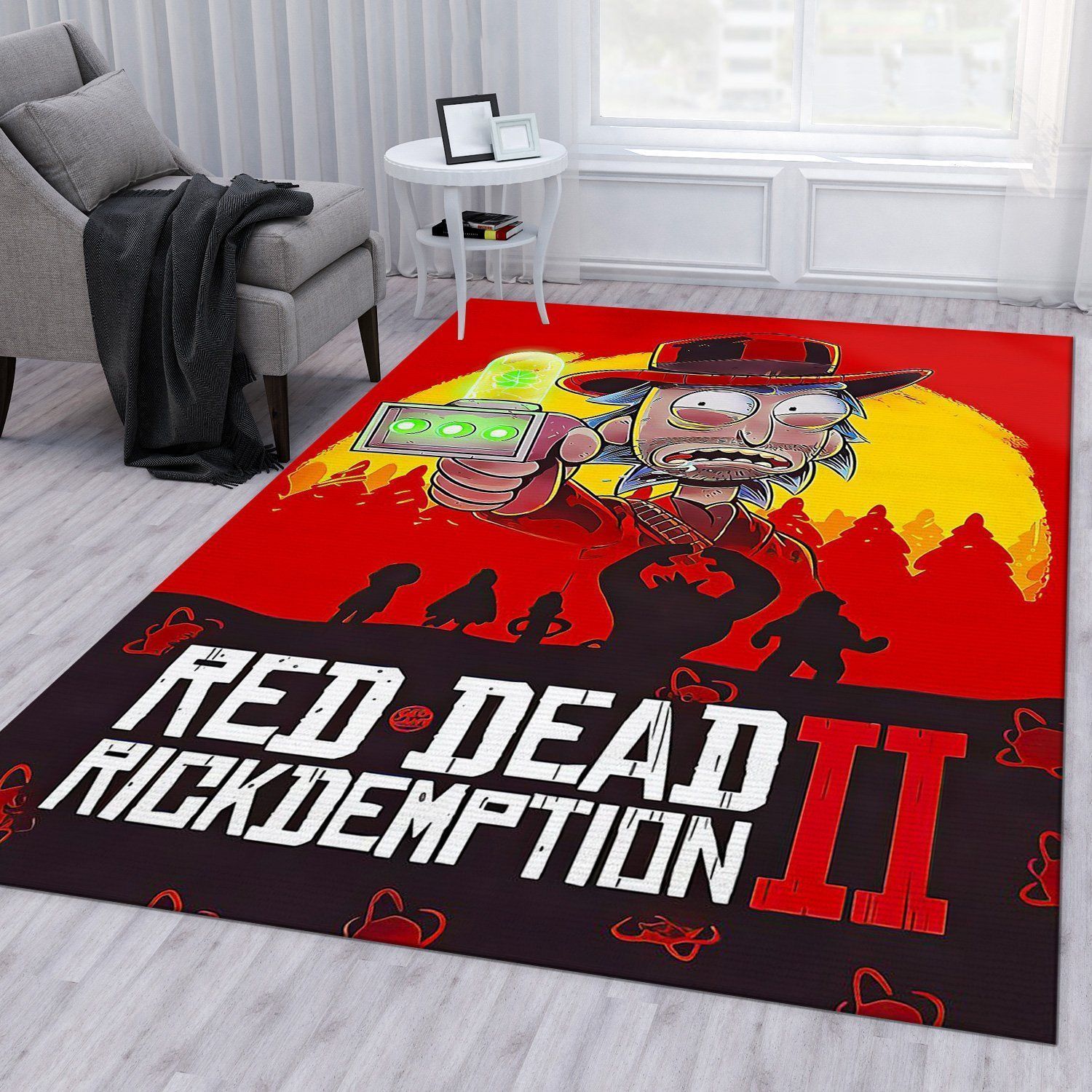 Rick And Morty Noel Gift Rug Bedroom Rug Home Decor Floor Decor - Indoor Outdoor Rugs