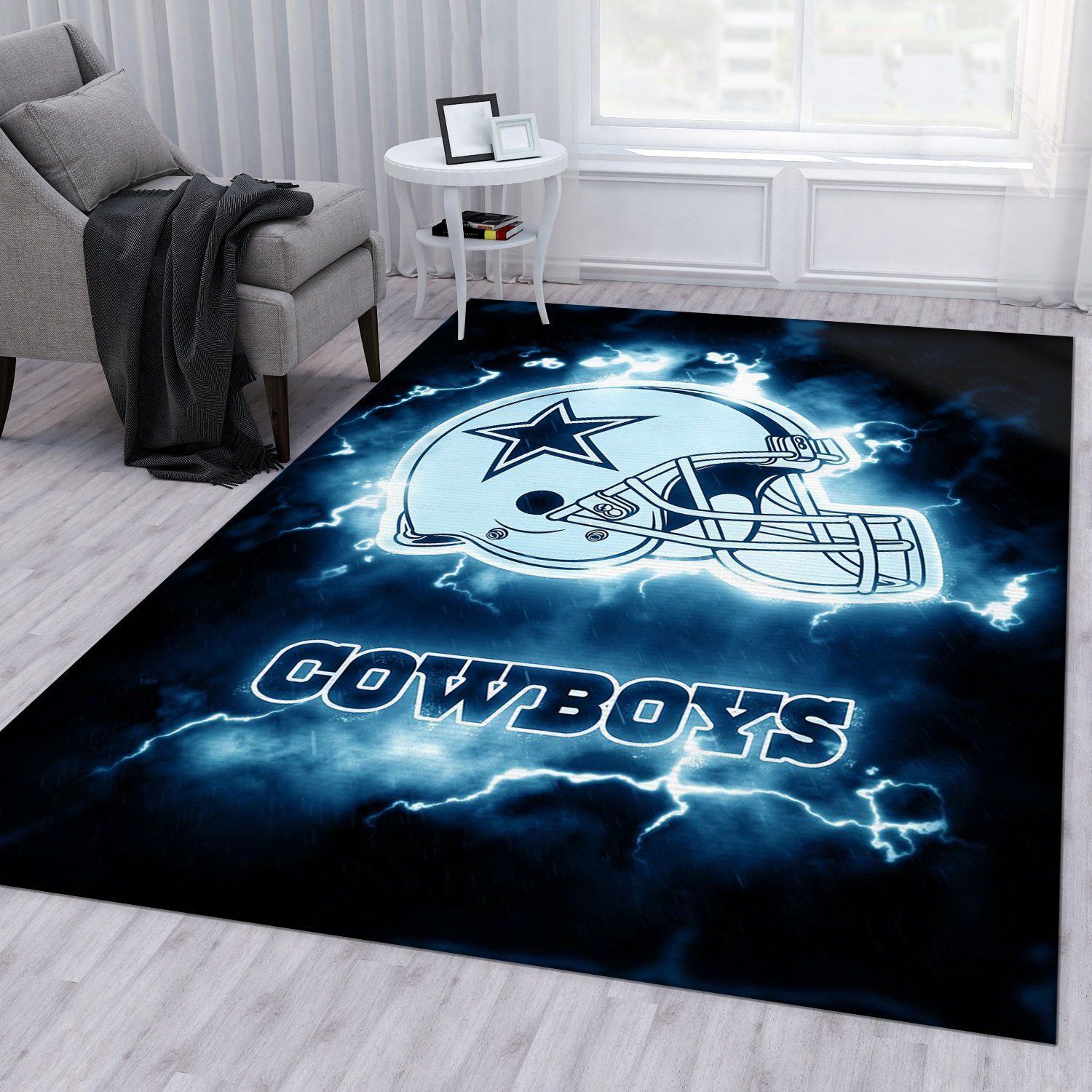 Dallas Cowboys Nfl Area Rug For Christmas Bedroom Rug Home US Decor - Indoor Outdoor Rugs