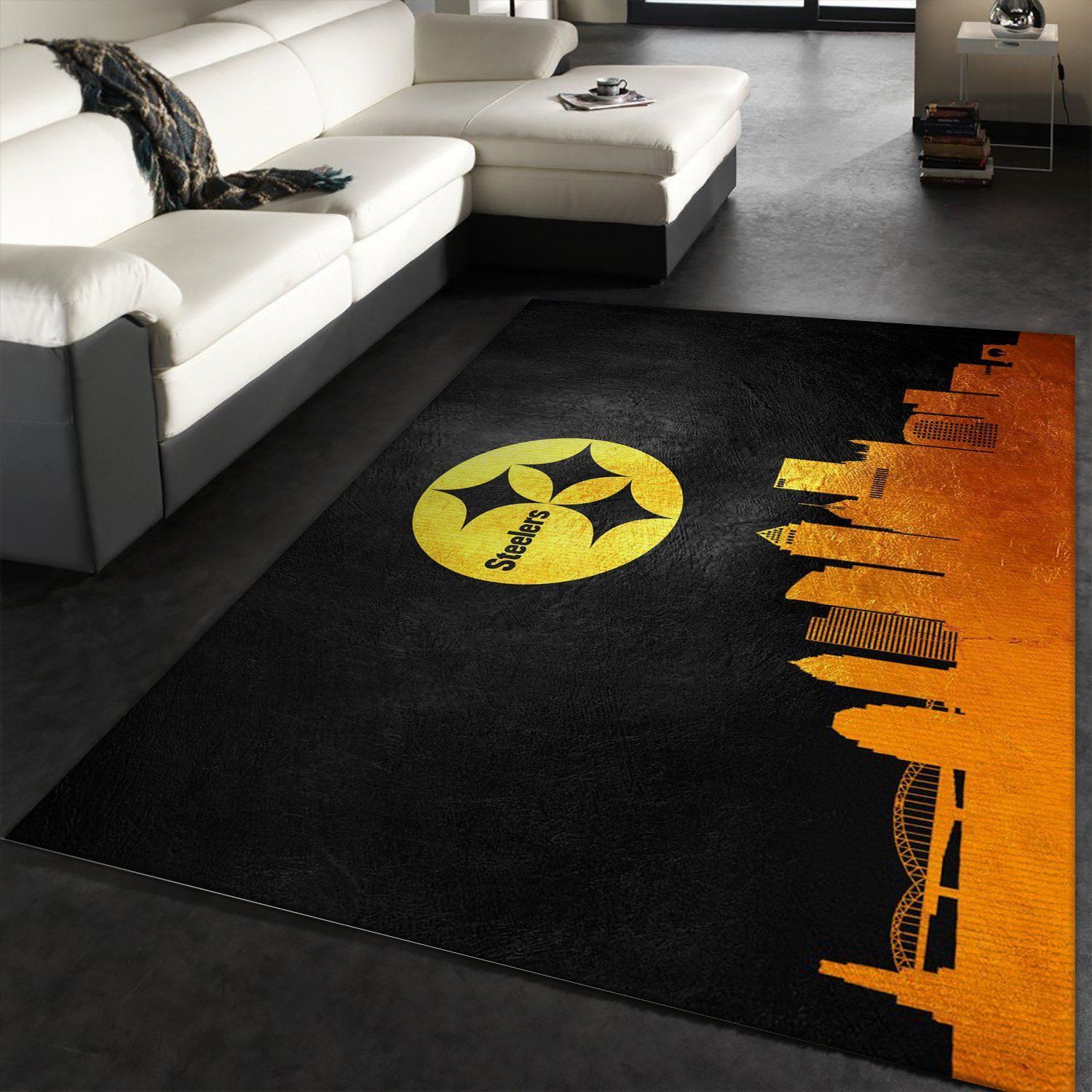 Pittsburgh Steelers NFL Area Rug Carpet, Kitchen Rug, Christmas Gift US Decor - Indoor Outdoor Rugs