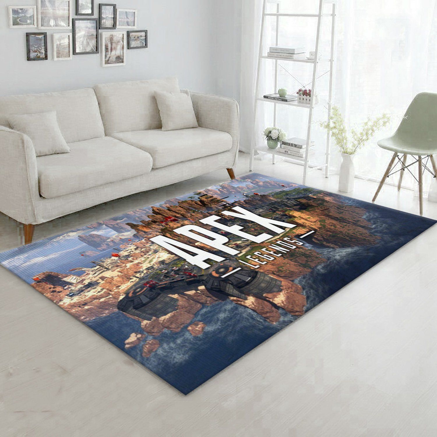 Apex Legends Map Gaming Area Rug Living Room Rug Home US Decor - Indoor Outdoor Rugs