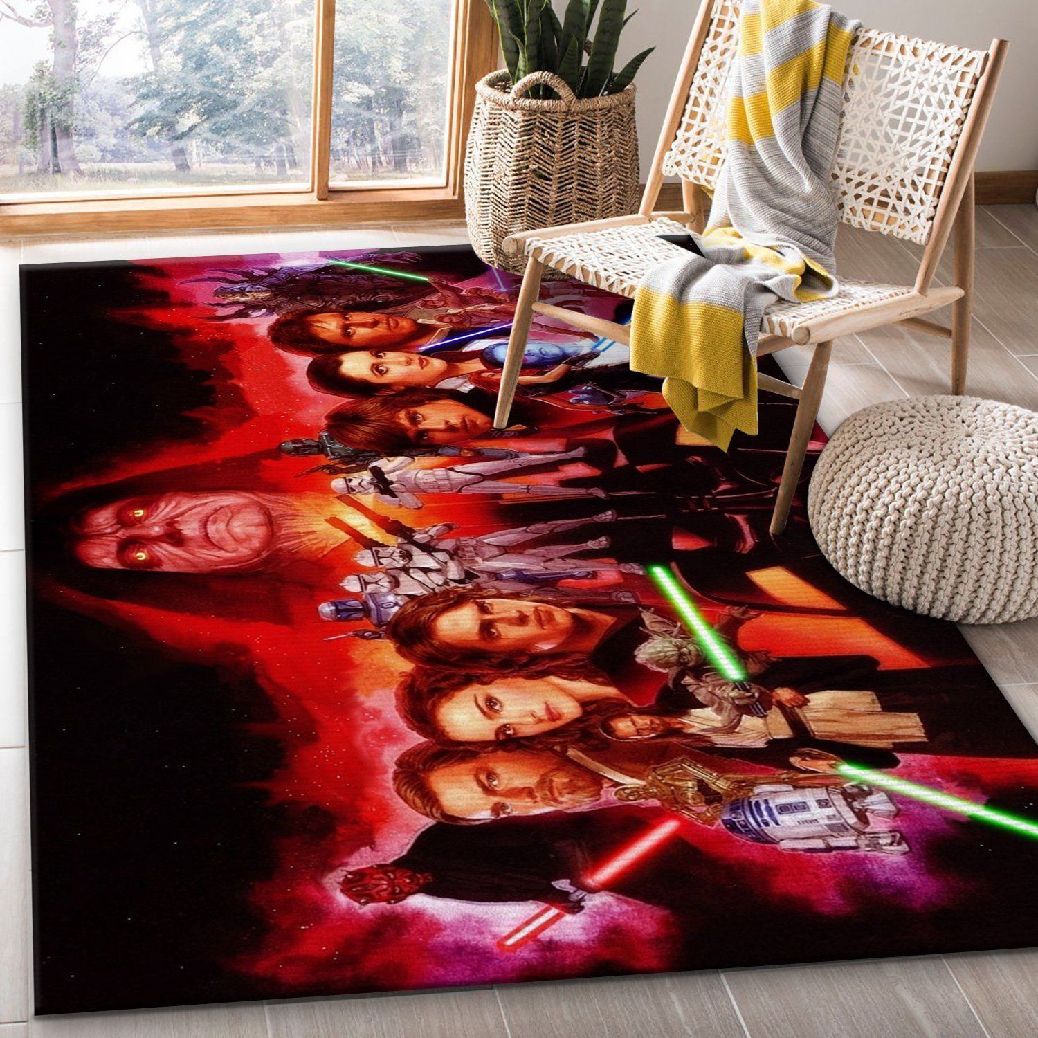 Star War Ver13 Rug Bedroom Rug Home Decor Floor Decor - Indoor Outdoor Rugs