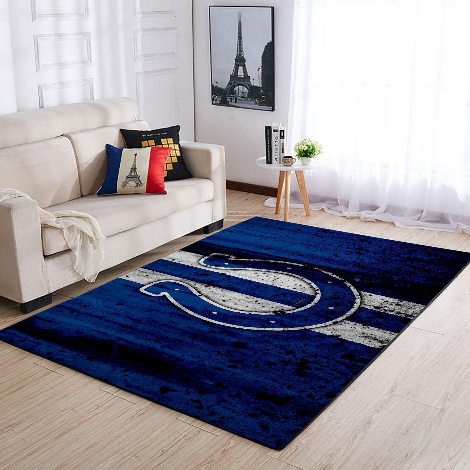 Indianapolis Colts Area Rug Nfl Football Floor Decor - Indoor Outdoor Rugs