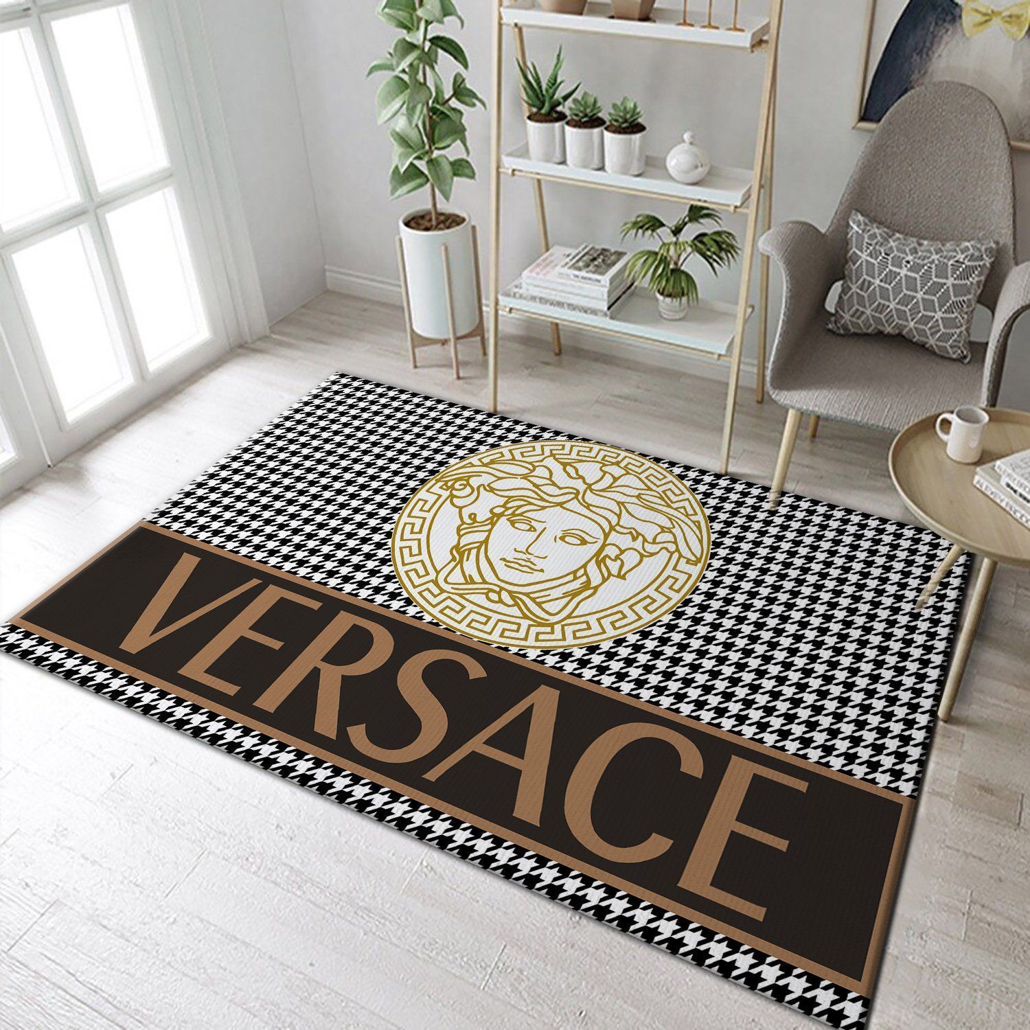 Versace Fashion Brand Area Rugs Luxury Living Room Carpet LV091201 Local Brands Floor Decor The US Decor - Indoor Outdoor Rugs