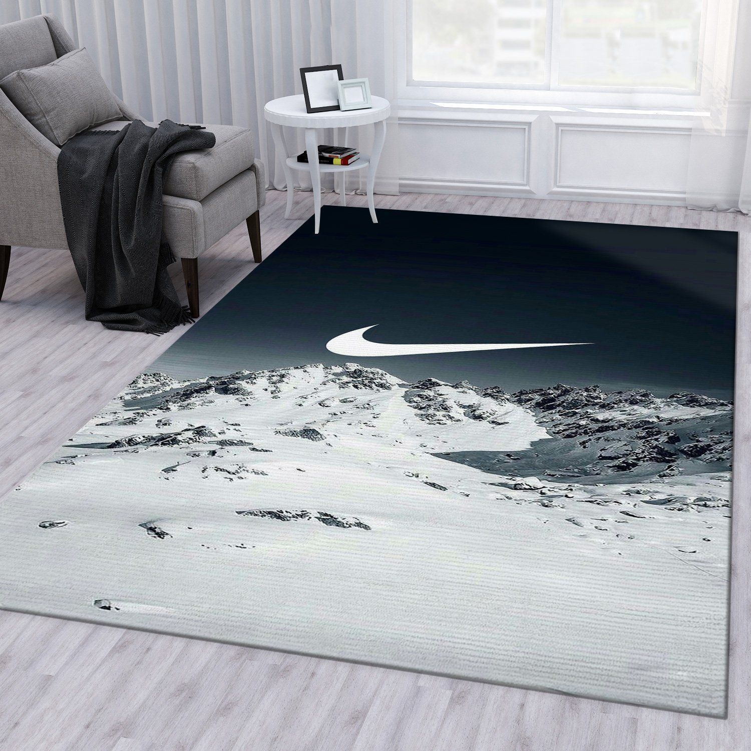 Nike Area Rug For Christmas Bedroom Rug Family Gift US Decor - Indoor Outdoor Rugs