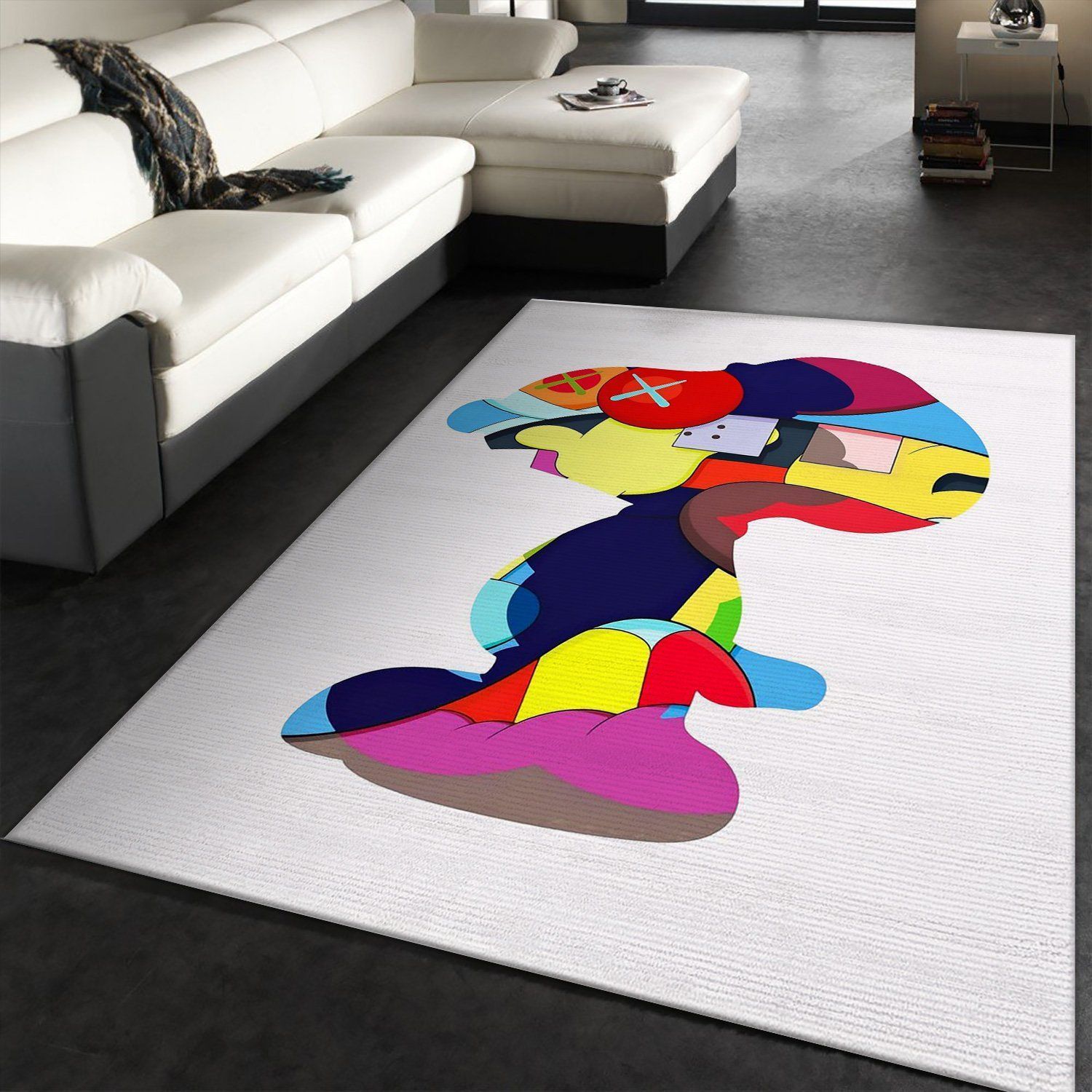 Kaws Snoopy Area Rug Fashion Brand Rug Home Decor Floor Decor - Indoor Outdoor Rugs