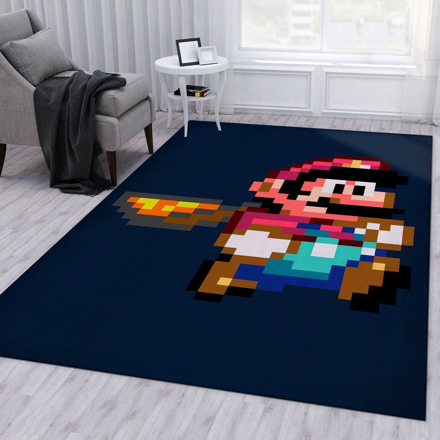 Iconic Mario World Rug Living Room Rug Home Decor Floor Decor - Indoor Outdoor Rugs