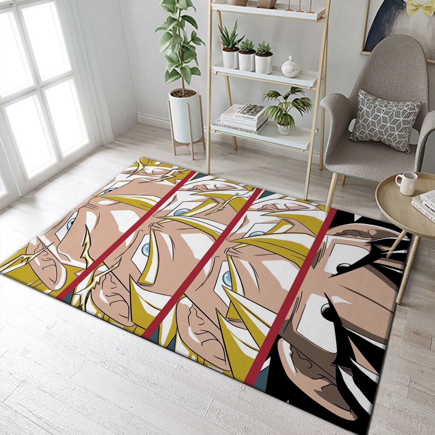 Saiyan Levels Area Rug, Living room and bedroom Rug, Christmas Gift US Decor - Indoor Outdoor Rugs