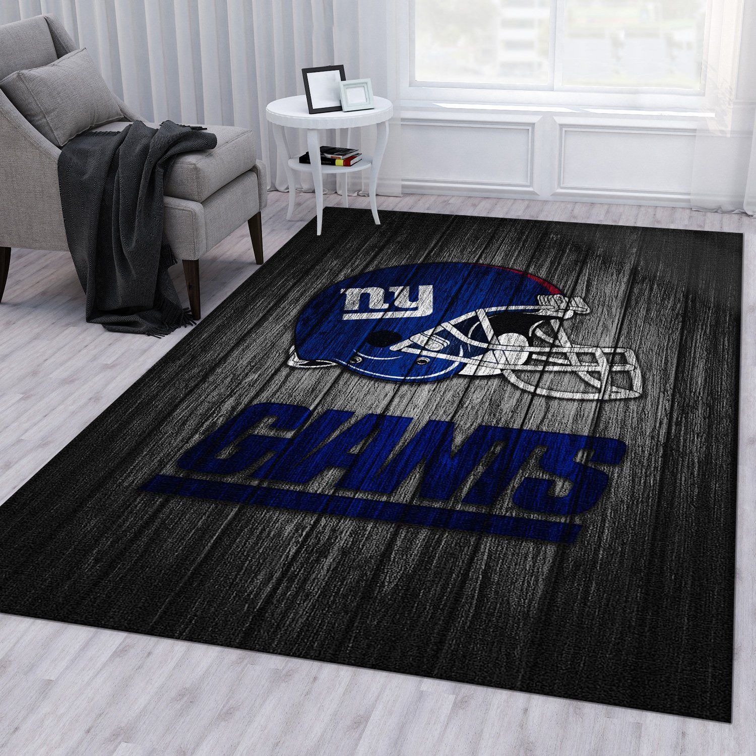 New York Giants Nfl Area Rug Living Room Rug US Gift Decor - Indoor Outdoor Rugs